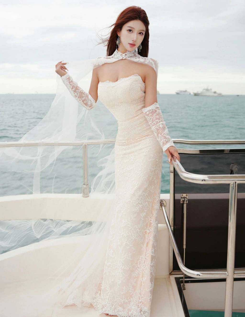 [XiuRen秀人网] No.11243 金允希Yuki 白色婚纱 性感写真 [81张]插图