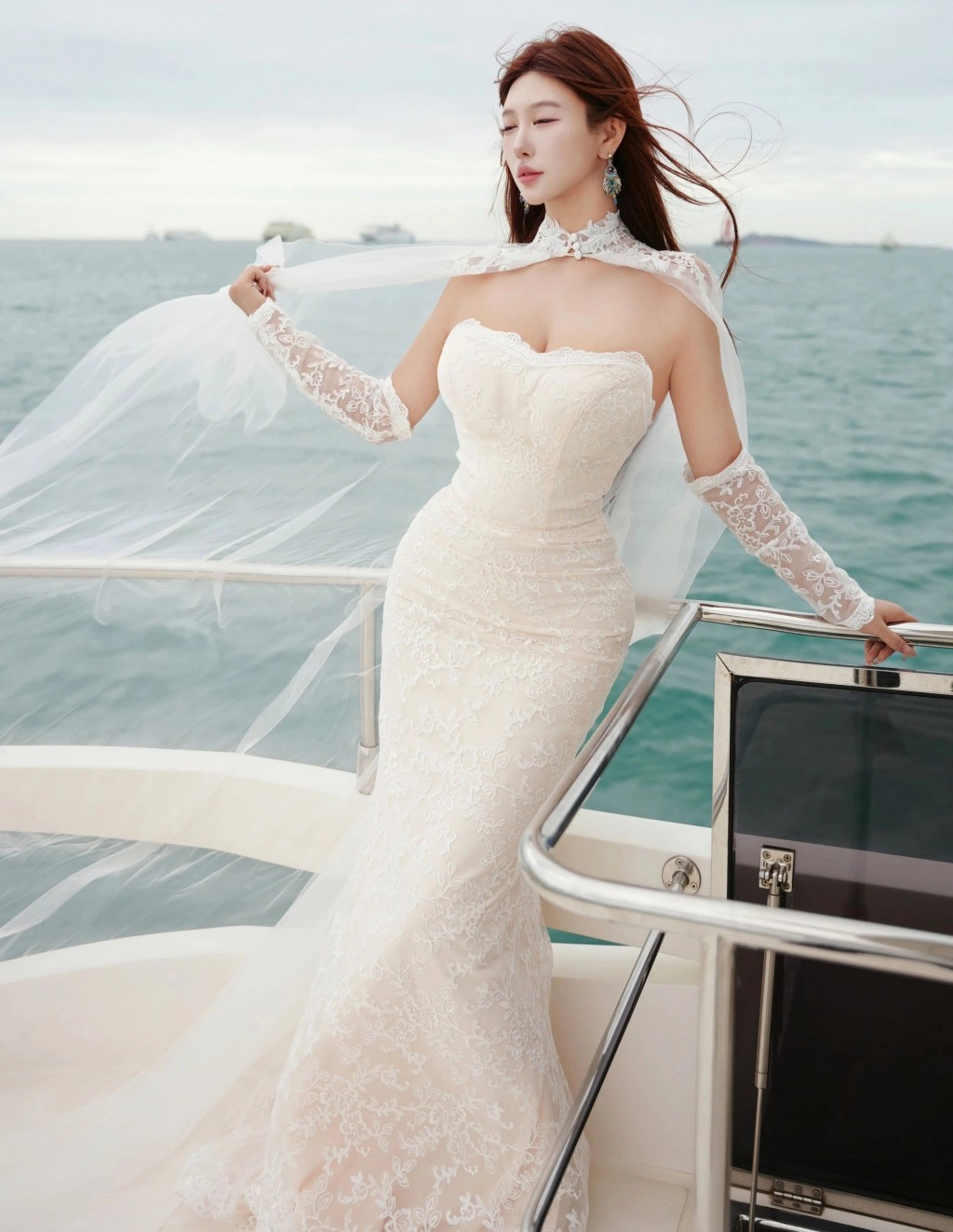 [XiuRen秀人网] No.11243 金允希Yuki 白色婚纱 性感写真 [81张]插图1