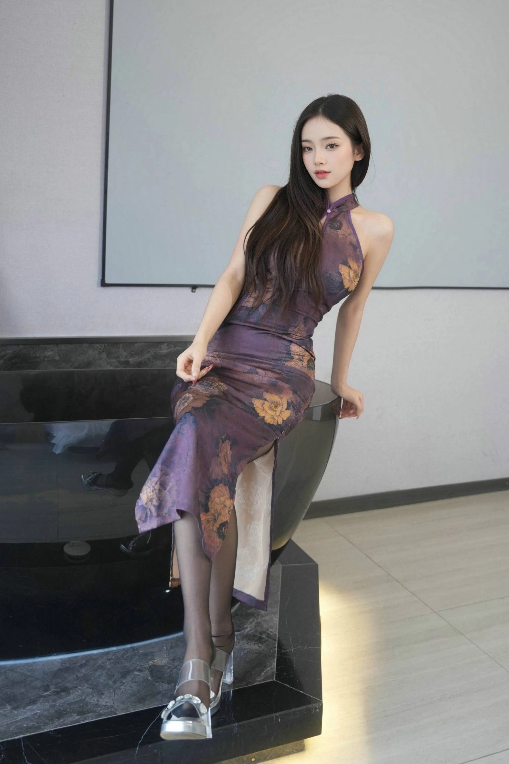 秀人网 小奶娇  性感旗袍黑丝魅惑私拍写真