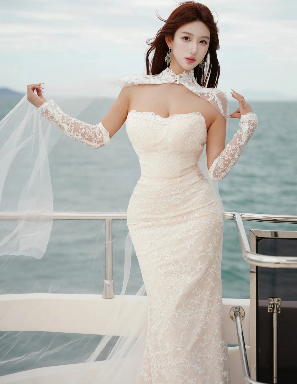 [XiuRen秀人网] No.11243 金允希Yuki 白色婚纱 性感写真 [81张]插图1