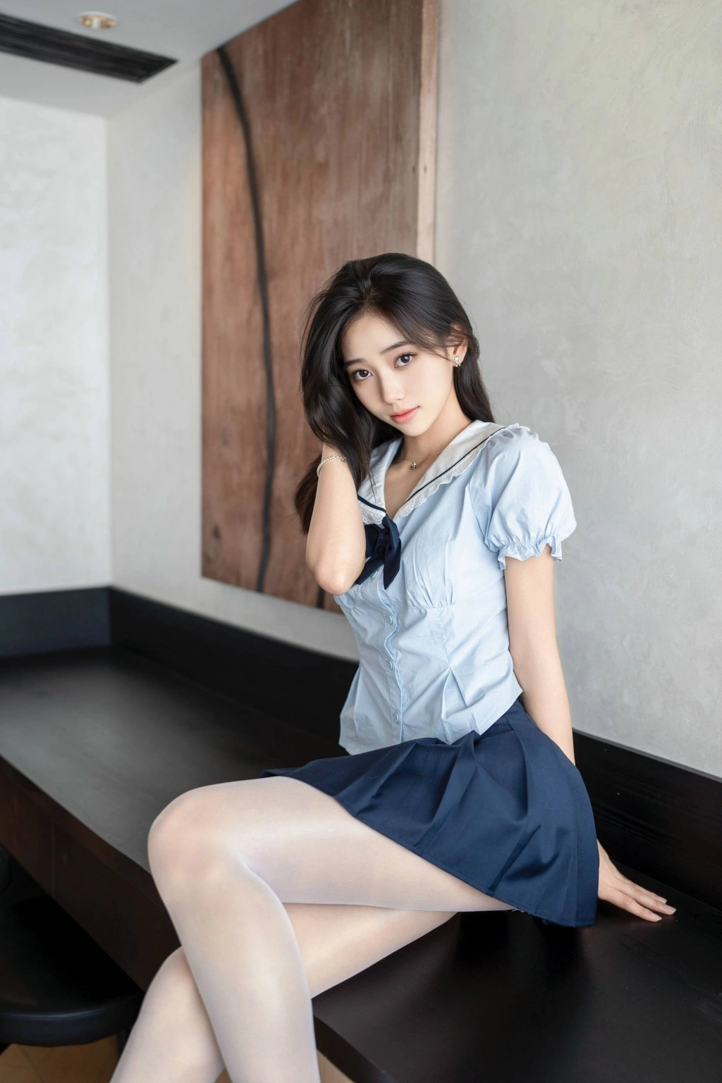 秀人网 时安安 白丝魅惑私拍写真