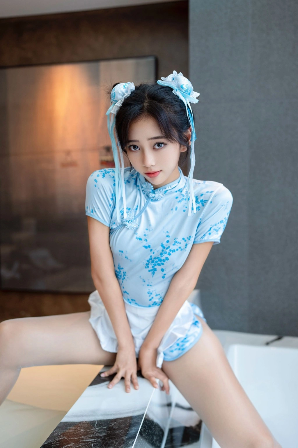 秀人网 时安安 春丽造型私房魅惑写真