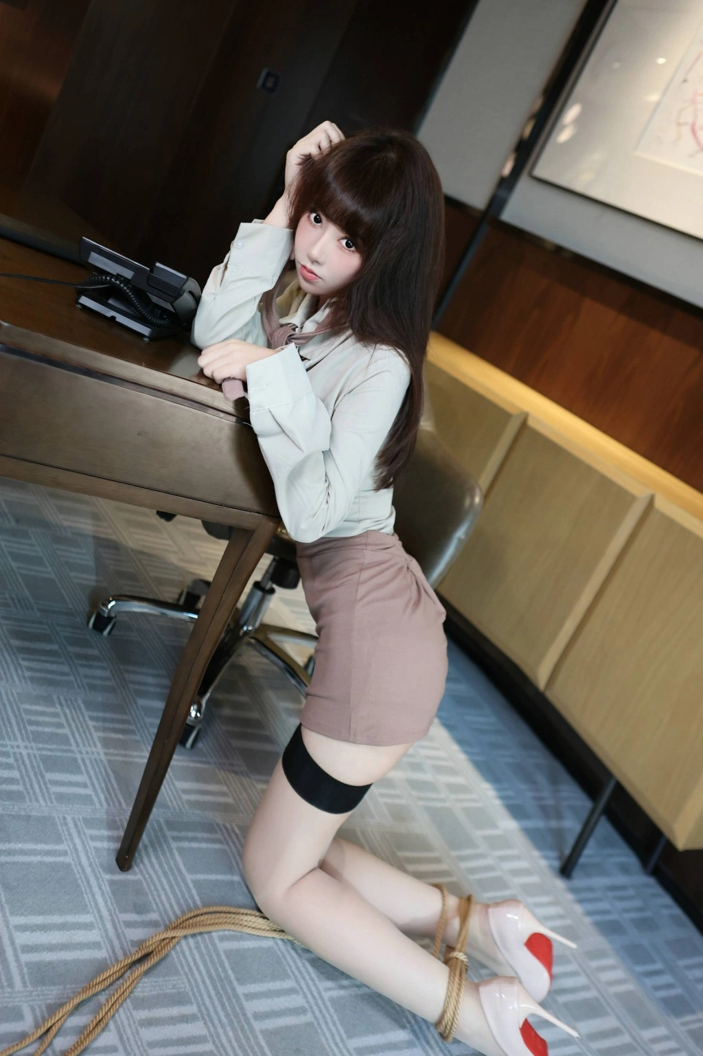 秀人网 白笑笑 韩系学妹捆绑私拍写真