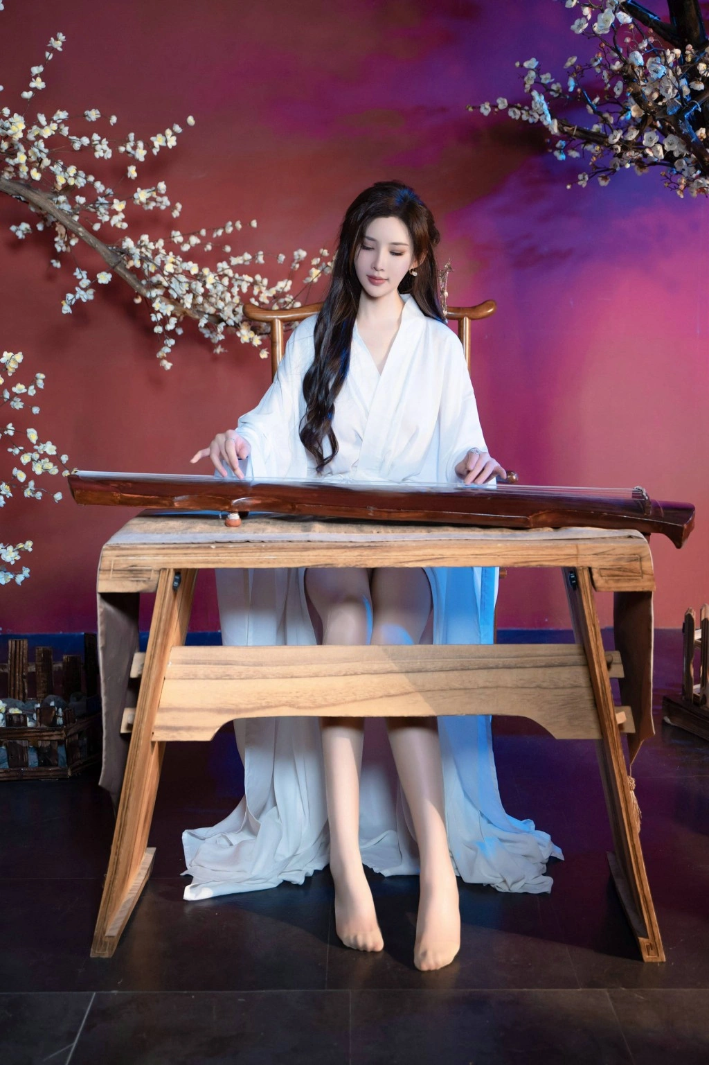 秀人网 周妍希 古风唯美私拍 一袭白色汉服尽显柔美