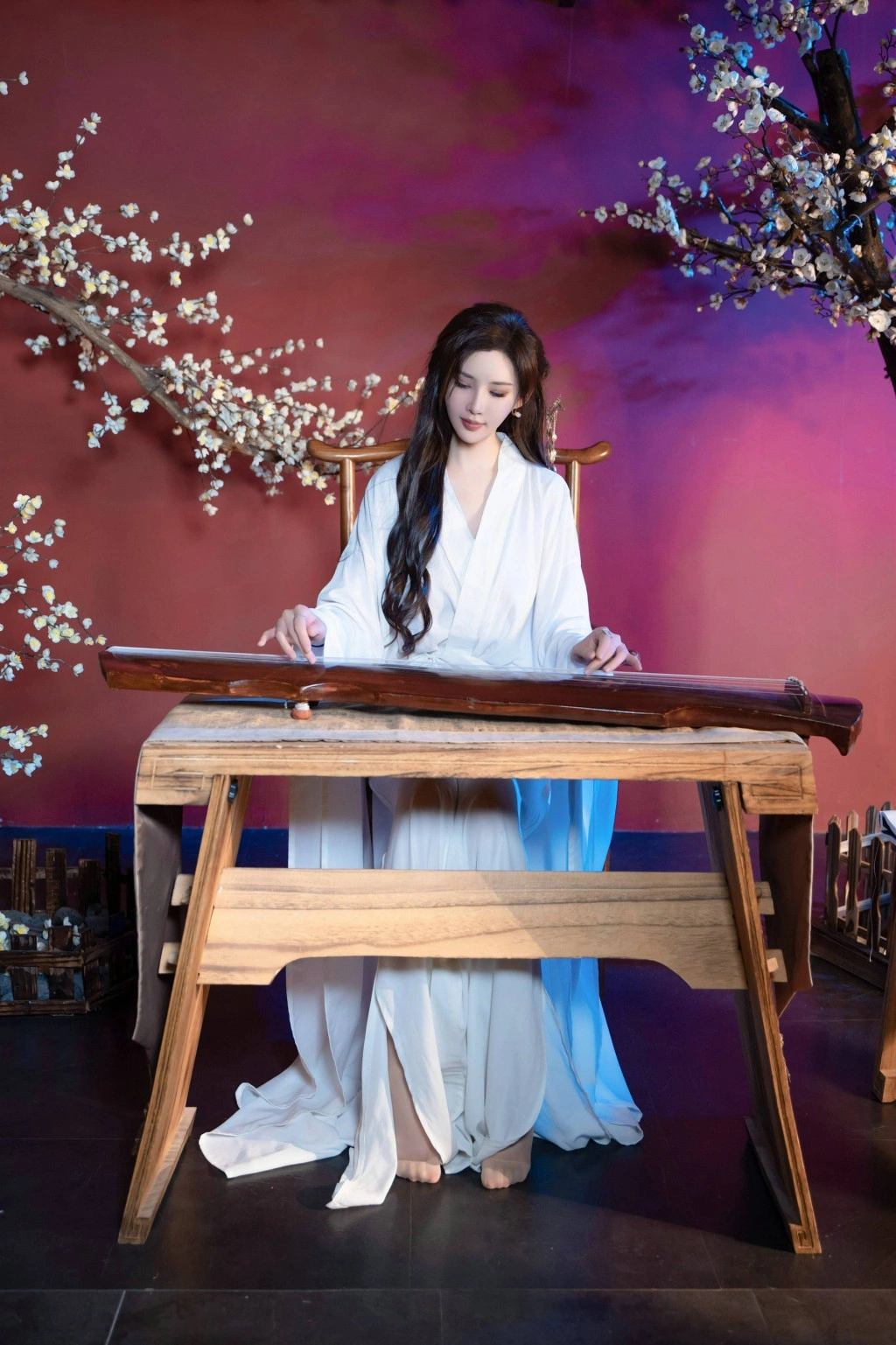 秀人网 周妍希 古风唯美私拍 一袭白色汉服尽显柔美