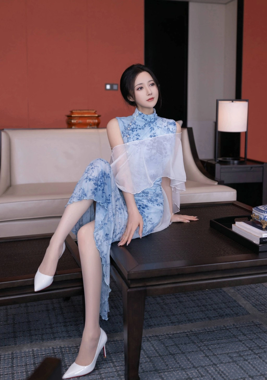 秀人网 鱼子酱Fish 青瓷薄纱轻纱曼舞魅惑私拍写真