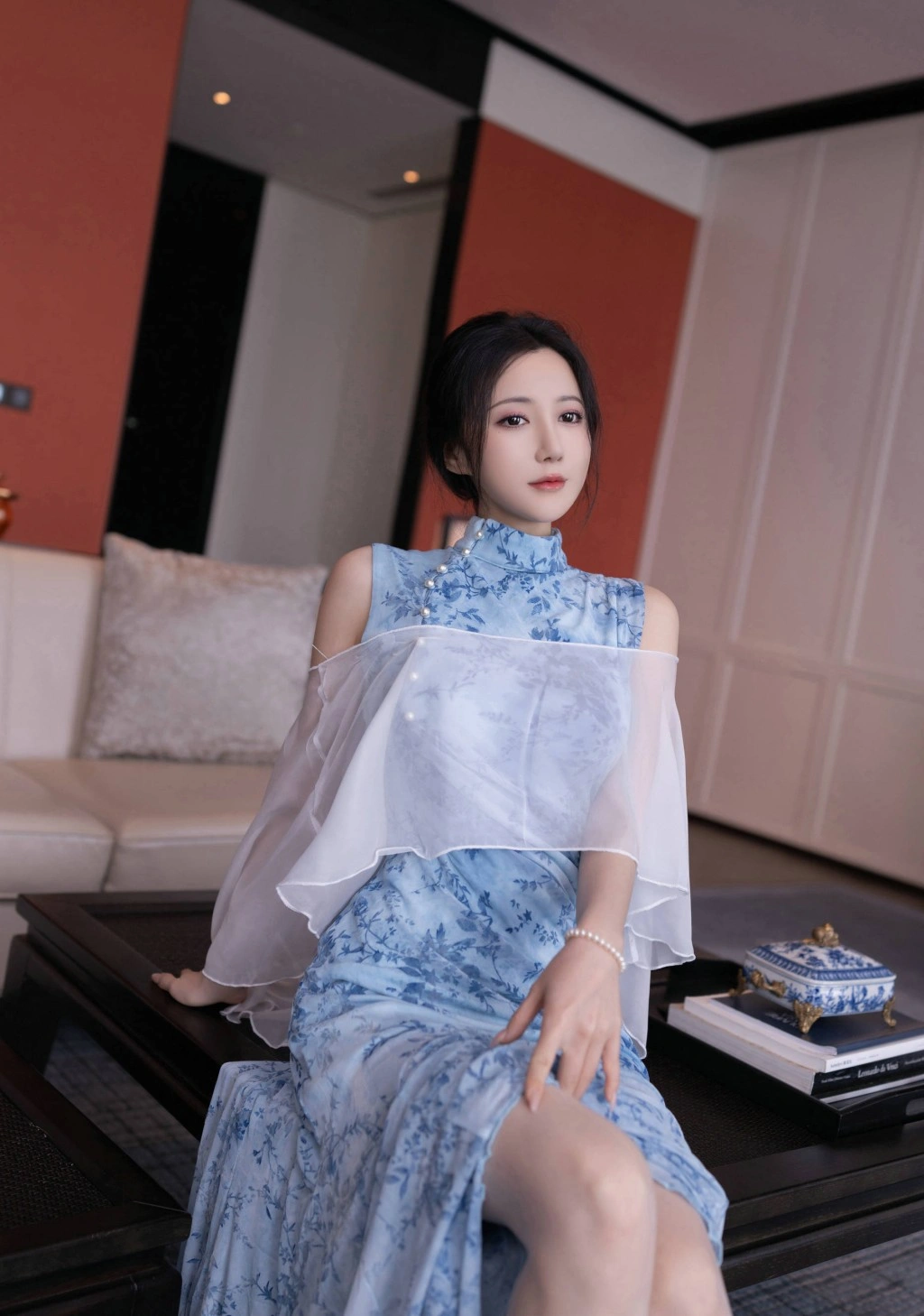秀人网 鱼子酱Fish 青瓷薄纱轻纱曼舞魅惑私拍写真