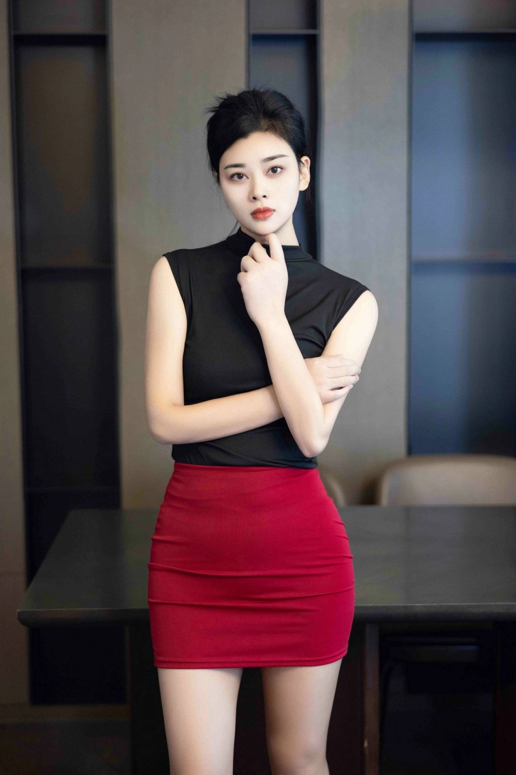 秀人网 徐清妍 魅惑私拍写真 OL黑色丝袜