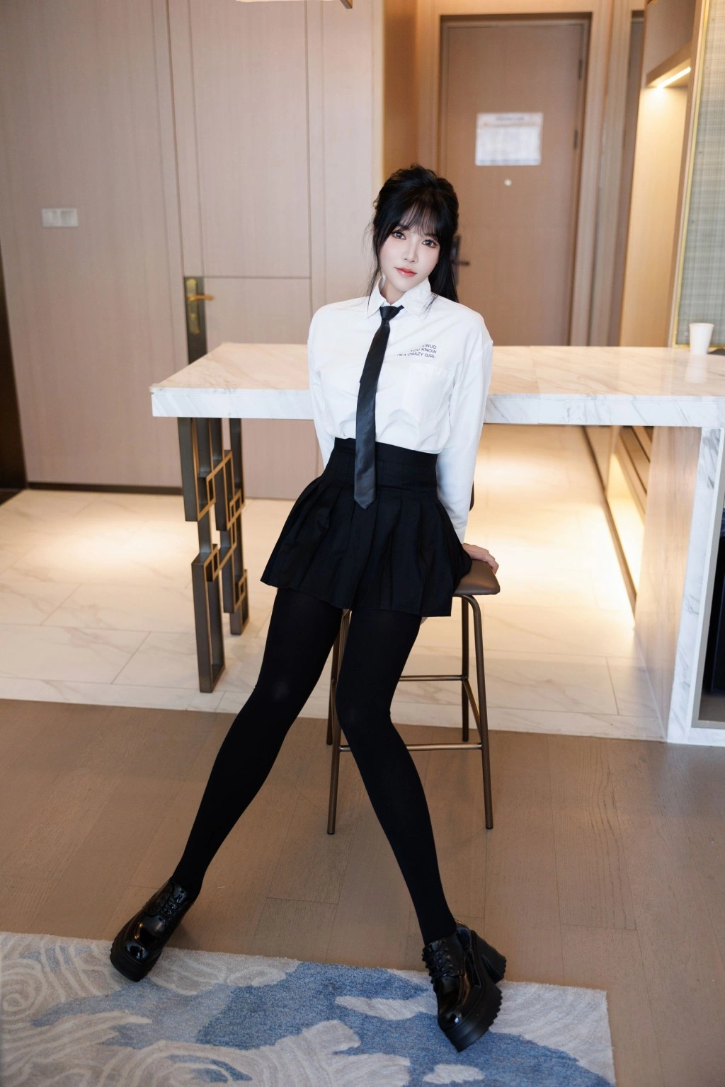 秀人网 娜比 魅惑私拍写真 青春校园学生装