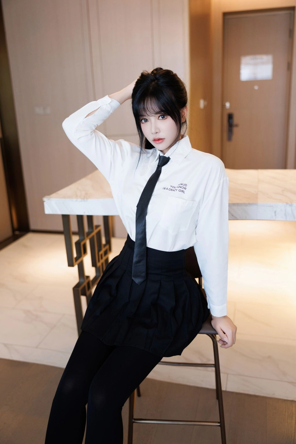 秀人网 娜比 魅惑私拍写真 青春校园学生装