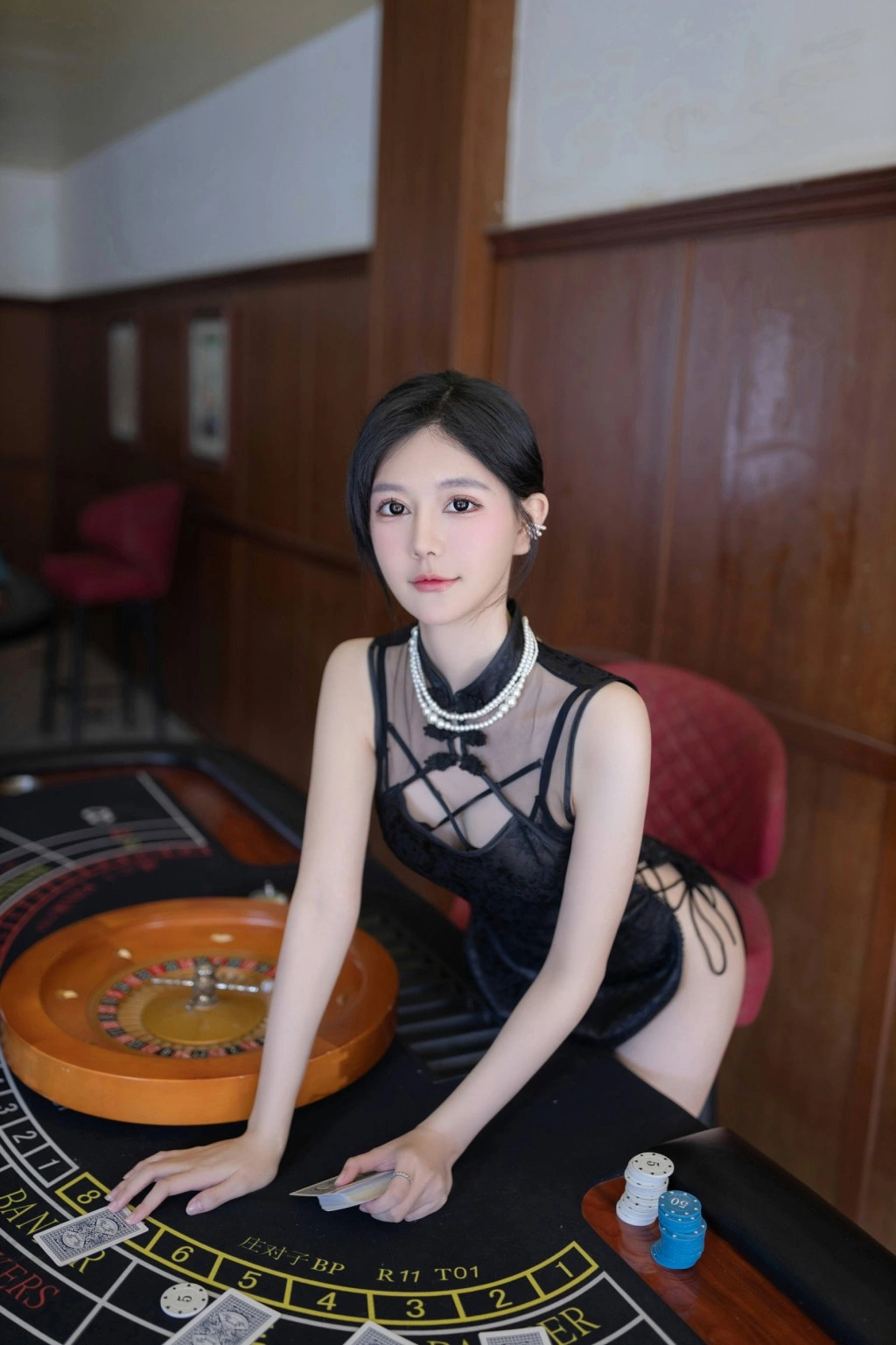 秀人网 谢小蒽 魅惑私拍写真 性感荷官风情演绎插图 秀人网 谢小蒽 魅惑私拍写真 性感荷官风情演绎