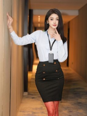 秀人网 Candy糖糖 红丝秘书魅惑私拍写真
