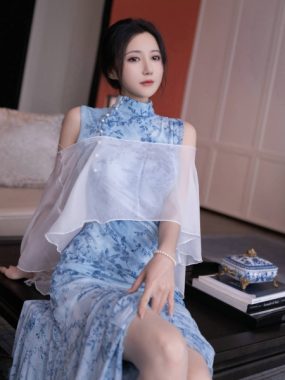 秀人网 鱼子酱Fish 青瓷薄纱轻纱曼舞魅惑私拍写真