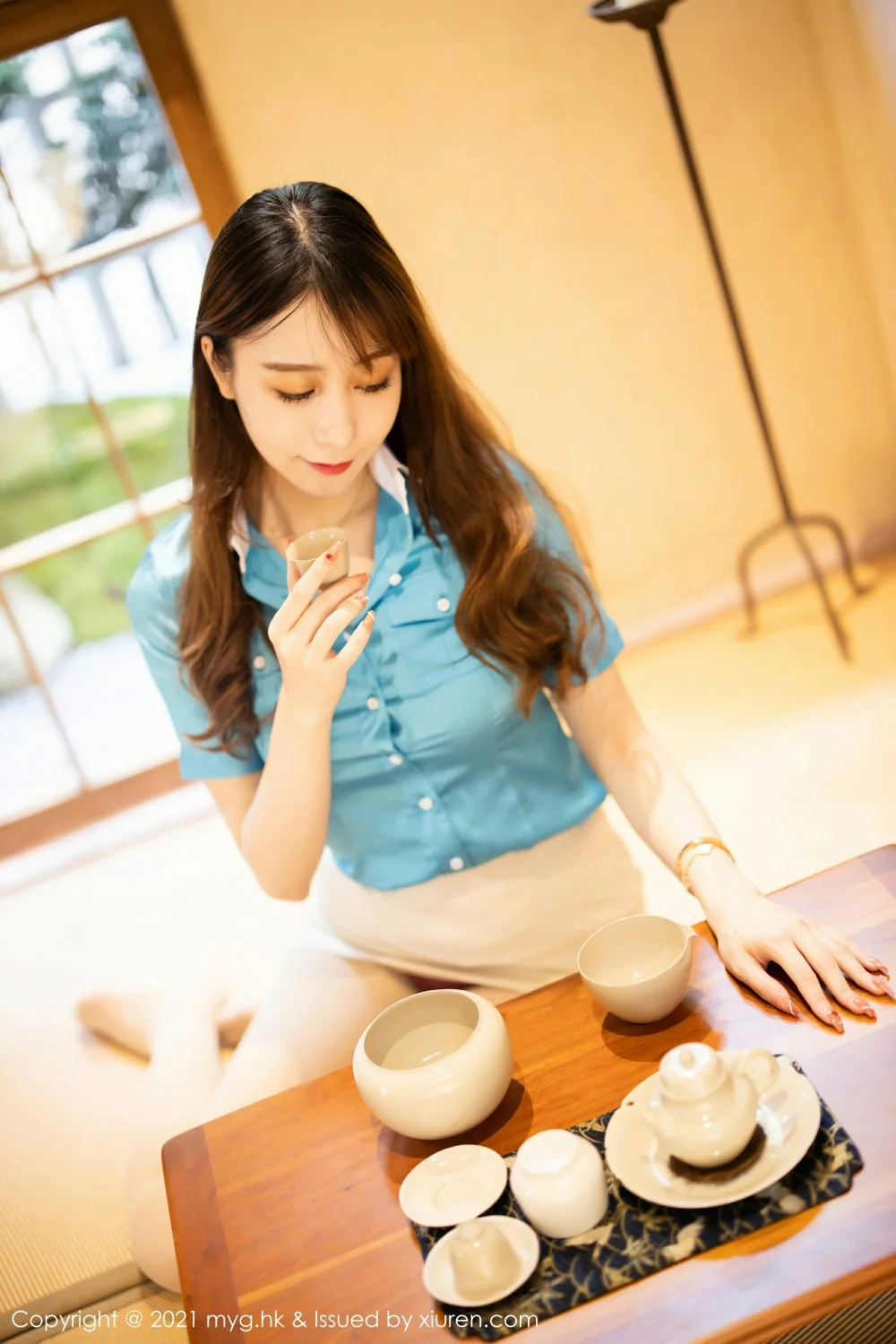 [MyGirl美媛馆] VOL.607 水水er 丝袜美腿典雅OL [60张]插图