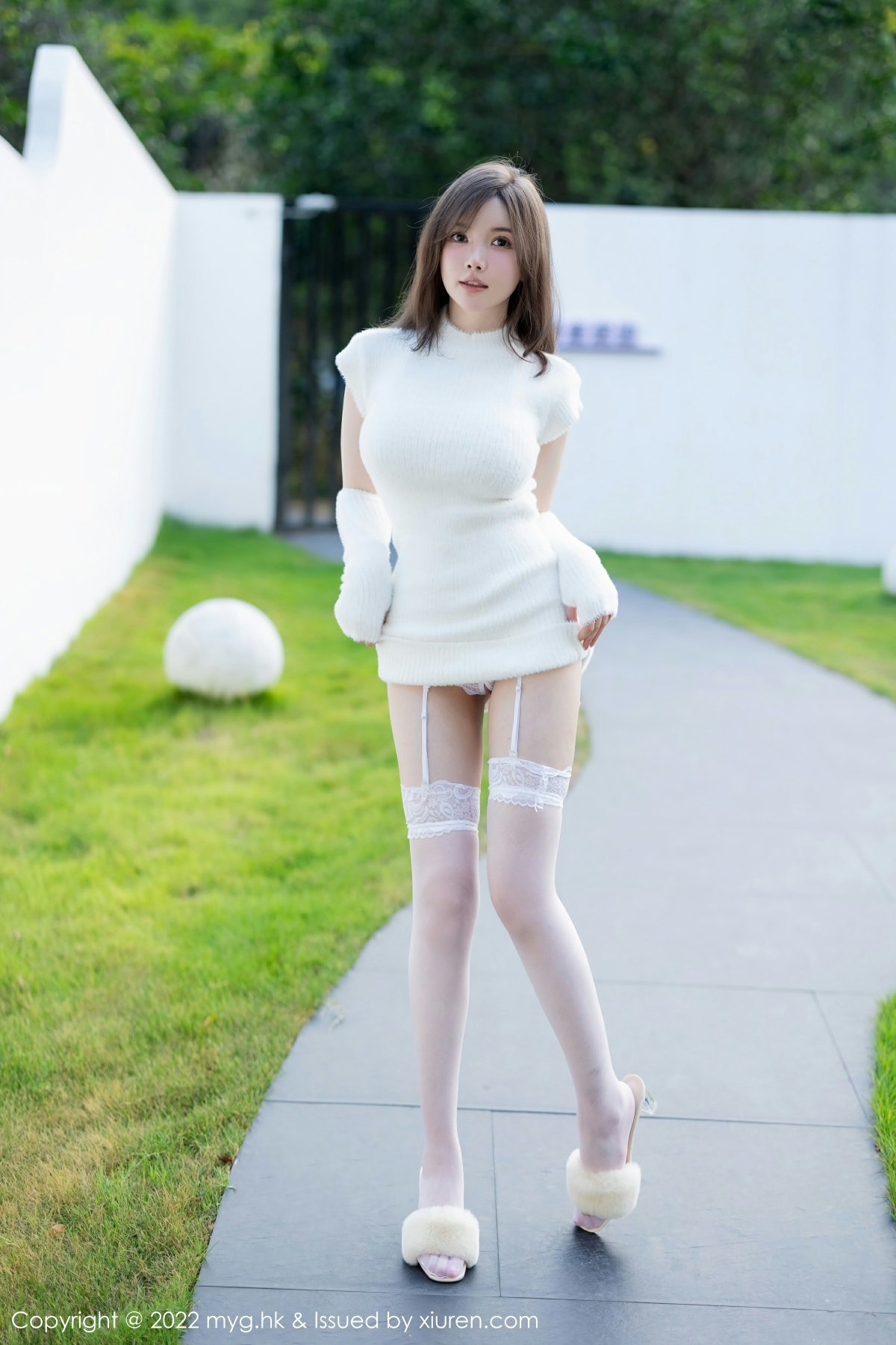 [MyGirl美媛馆] VOL.644 糯美子MINIbabe 性感白色蕾丝内衣 桂林心愿旅拍写真 [65张]插图