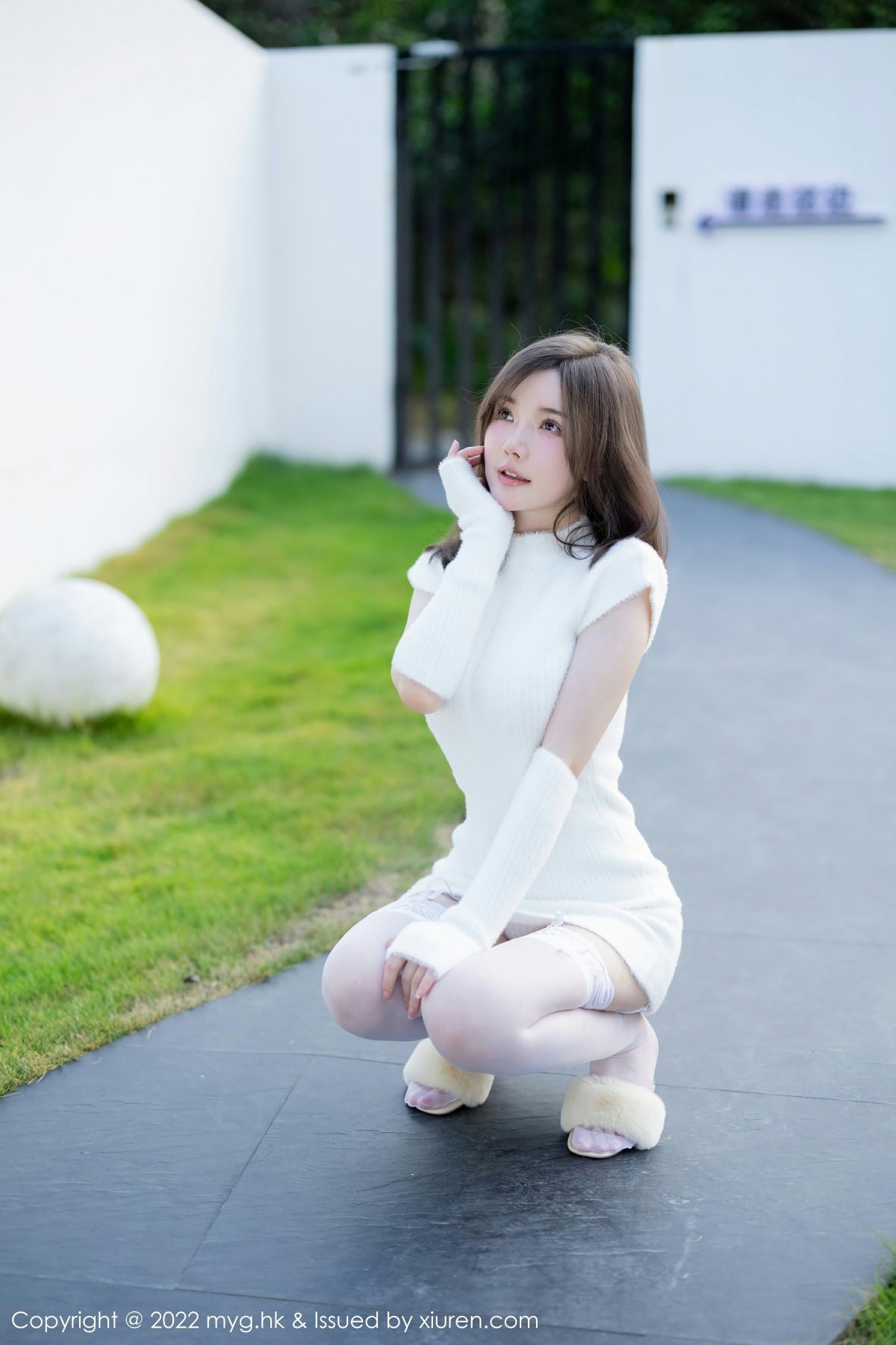 [MyGirl美媛馆] VOL.644 糯美子MINIbabe 性感白色蕾丝内衣 桂林心愿旅拍写真 [65张]插图1