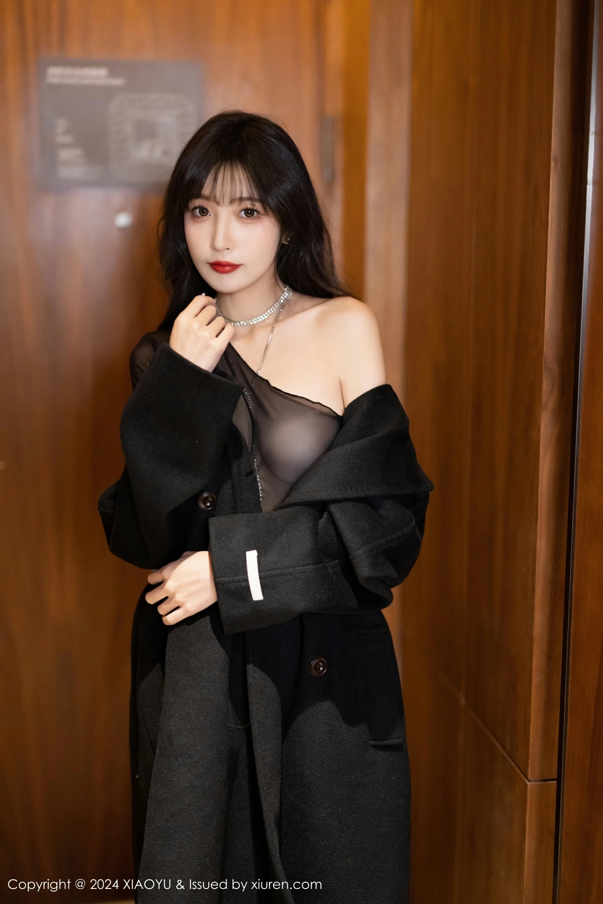 [XIAOYU语画界] VOL.1215 林星阑 性感黑色轻透内衣 哈尔滨旅拍写真 [93张]插图1
