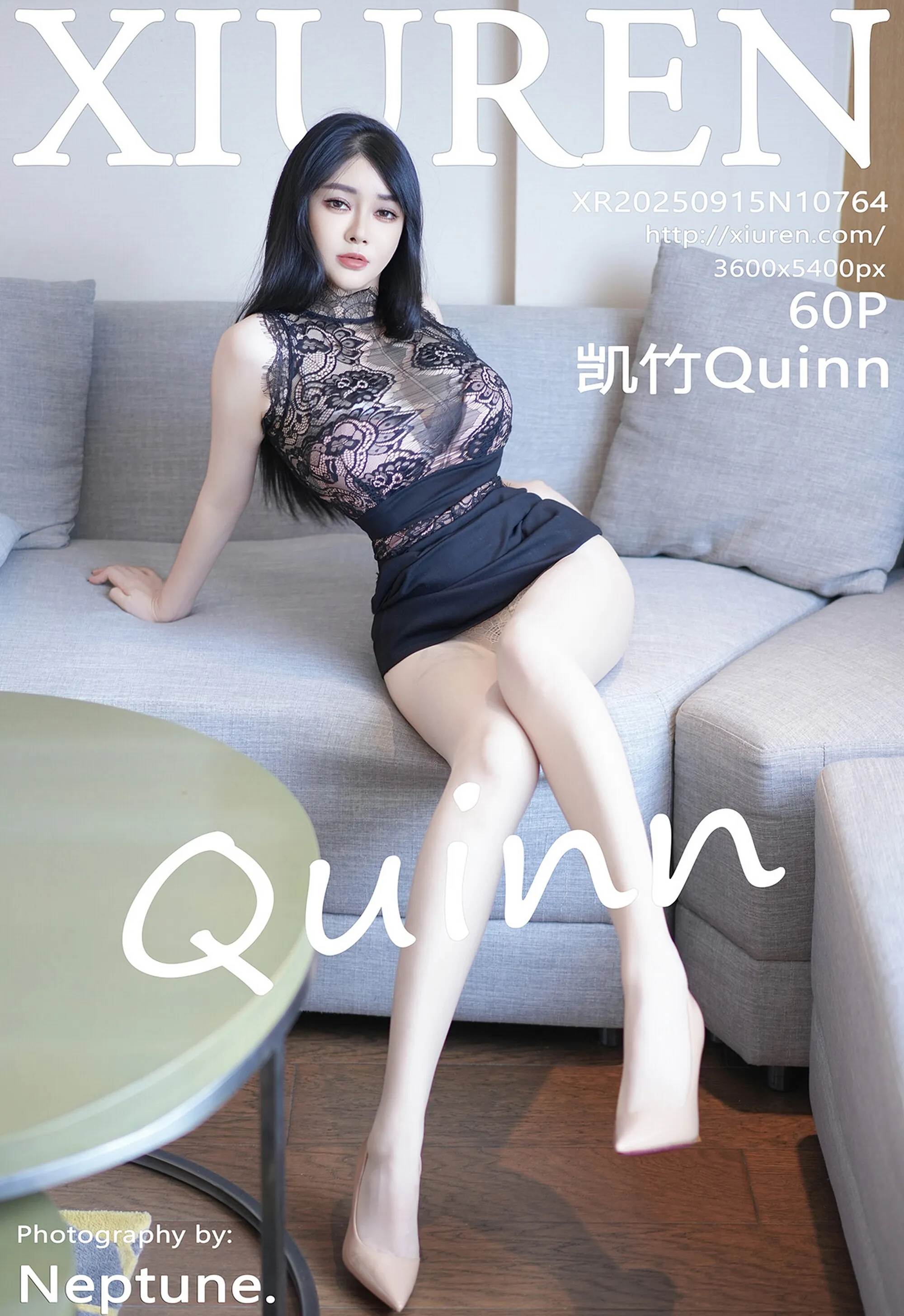 [XiuRen秀人网] No.10764 凯竹Quinn 蕾丝服饰 原色丝袜 性感写真 [60张]插图