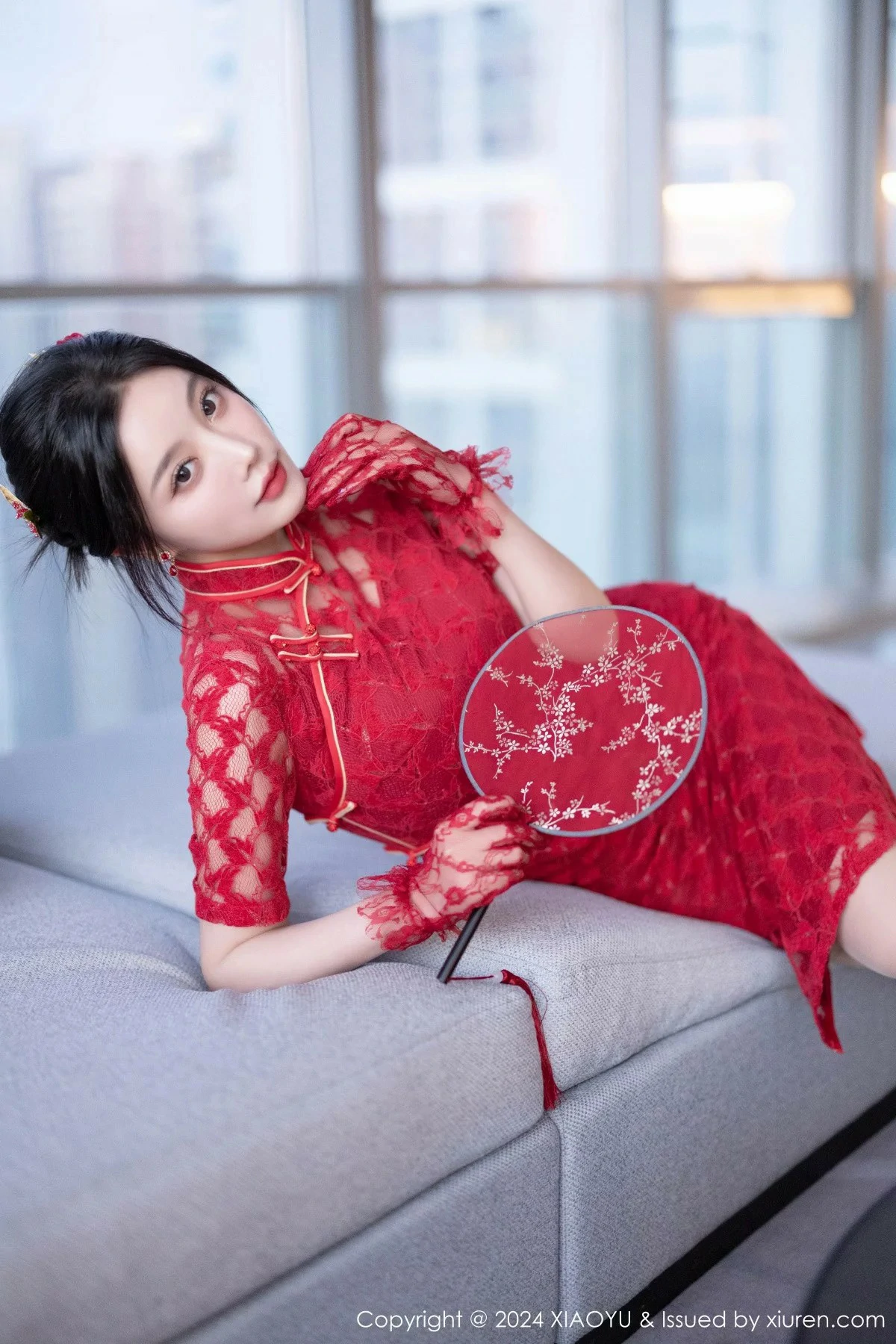 [XIAOYU语画界] VOL.1184 杨晨晨Yome 性感红色中式婚服 海南旅拍写真 [82张]插图