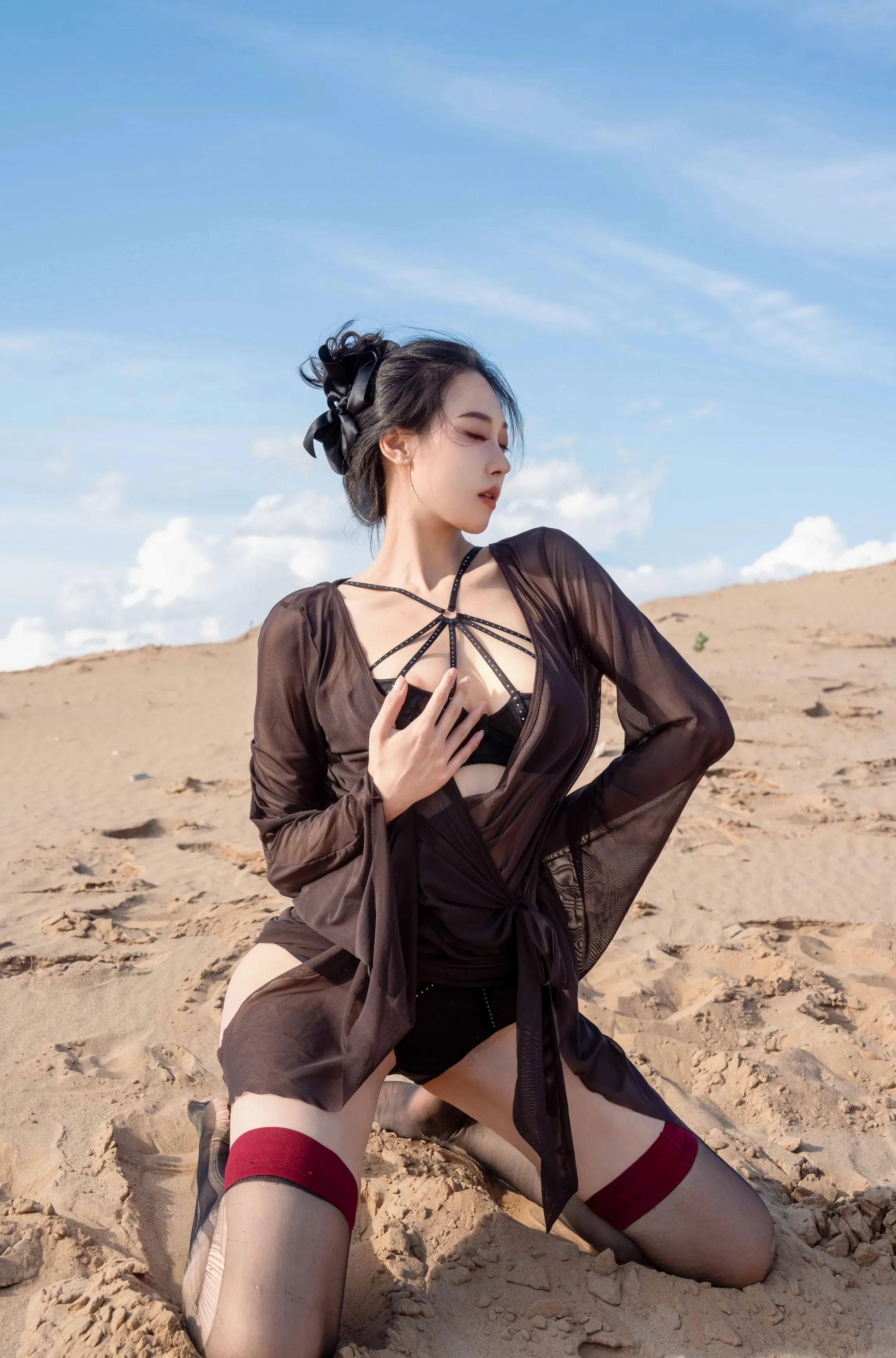 [XINGYAN星颜社] VOL.387 清妙 黑色内衣 性感写真 [78张]插图1