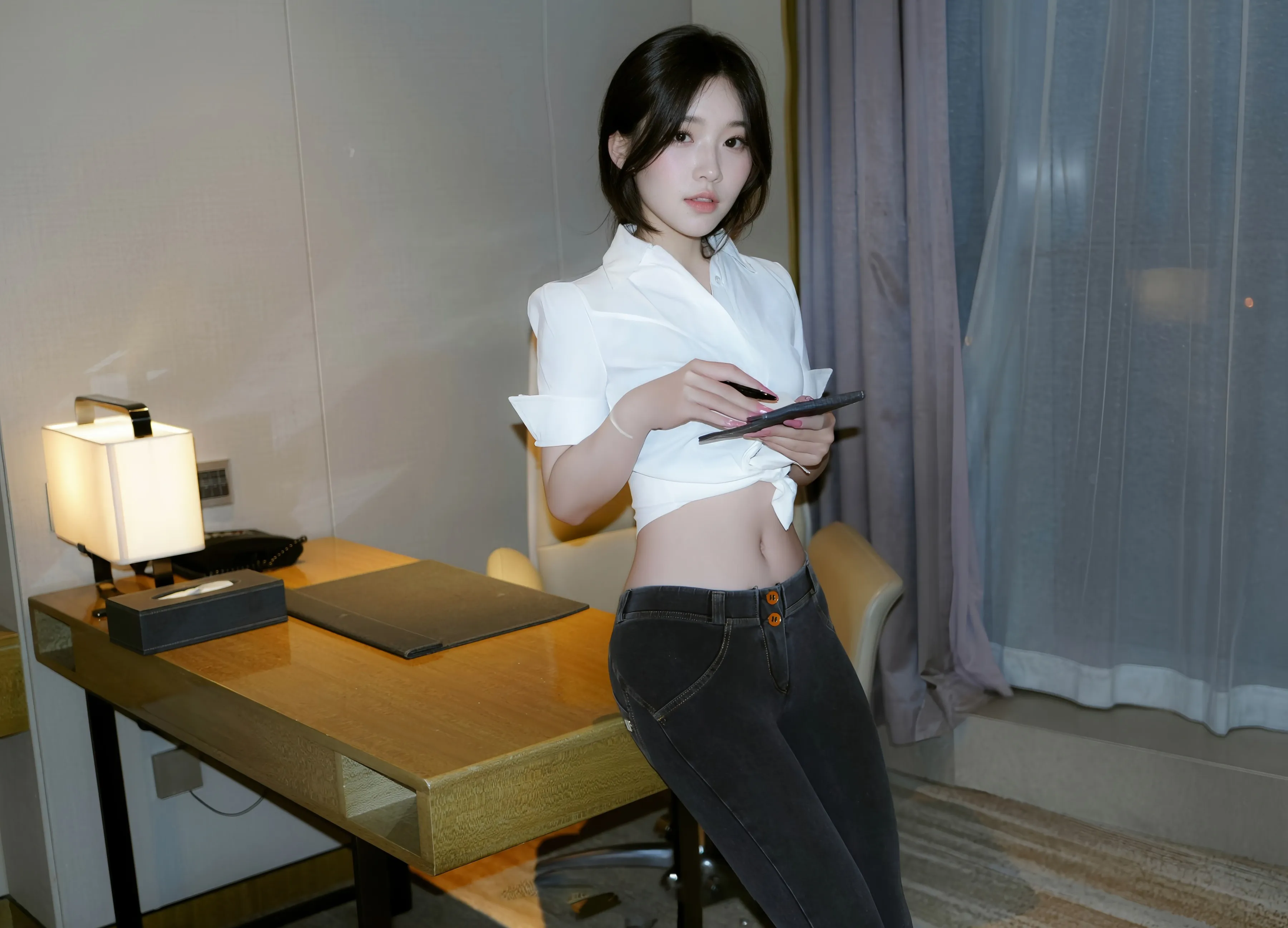 [XiuRen秀人网] No.10785 汁汁 蓝灰色内衣 性感写真 [76张]