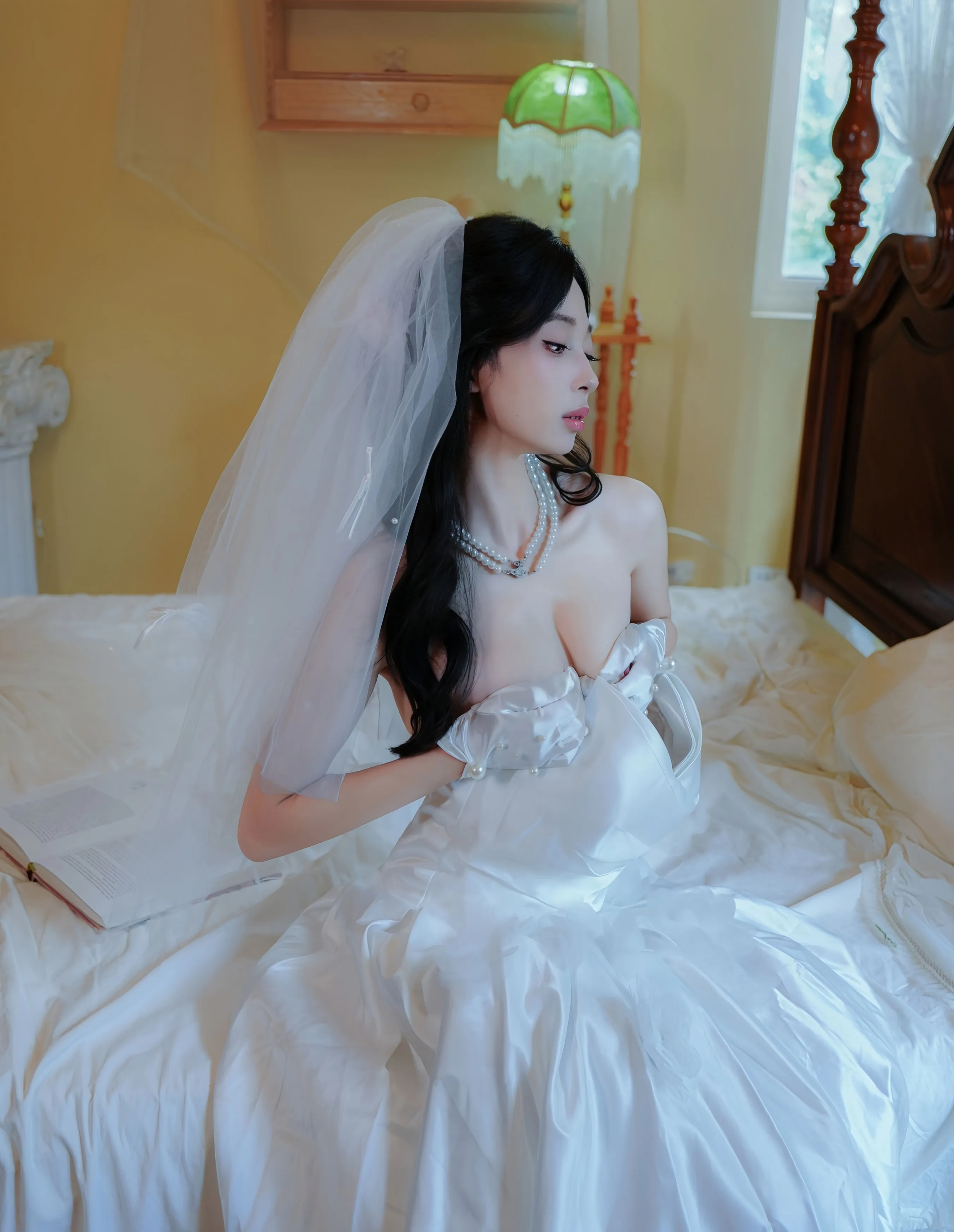 [XiuRen秀人网] No.10769 朱朱molly 新人首套写真 性感白色婚纱 [54张]插图
