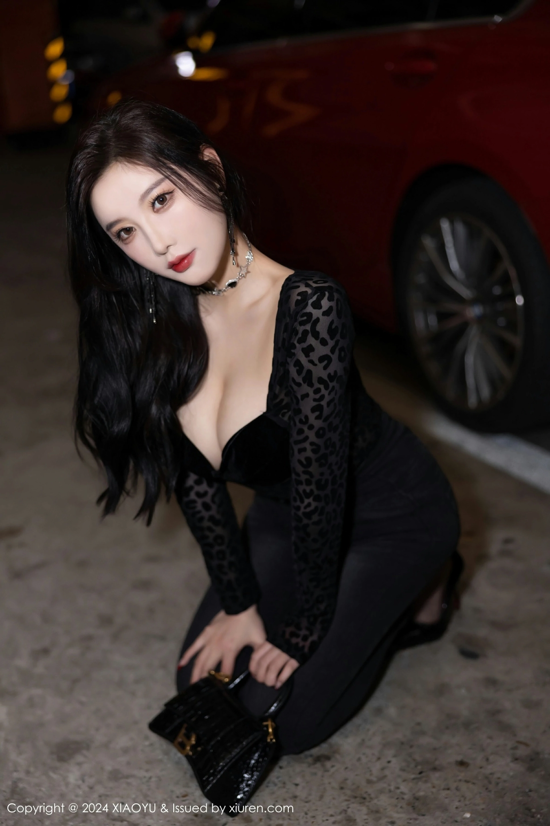 [XIAOYU语画界] VOL.1216 杨晨晨Yome 黑色内衣 魅惑黑丝 性感写真 [88张]插图1