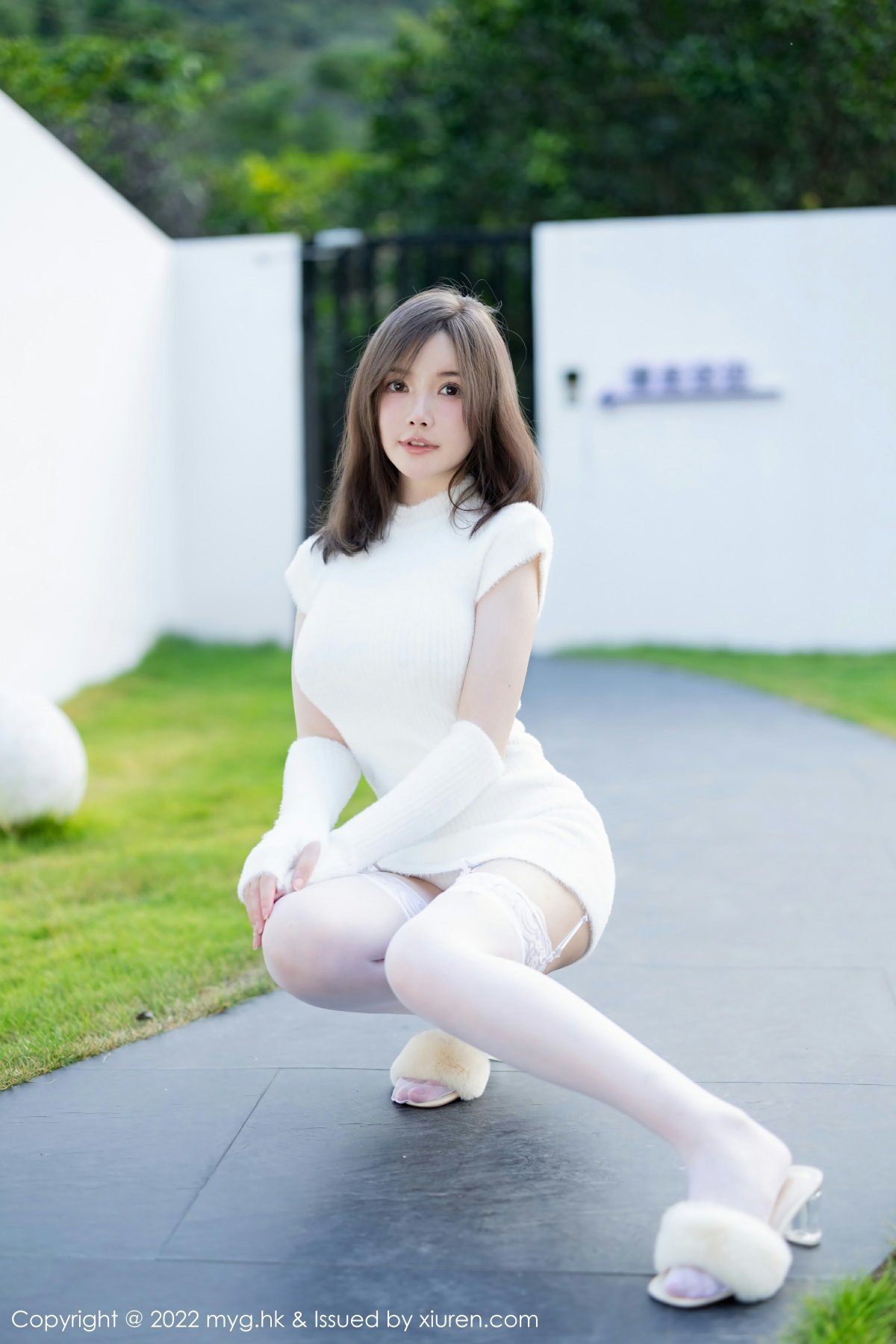 [MyGirl美媛馆] VOL.644 糯美子MINIbabe 性感白色蕾丝内衣 桂林心愿旅拍写真 [65张]插图1