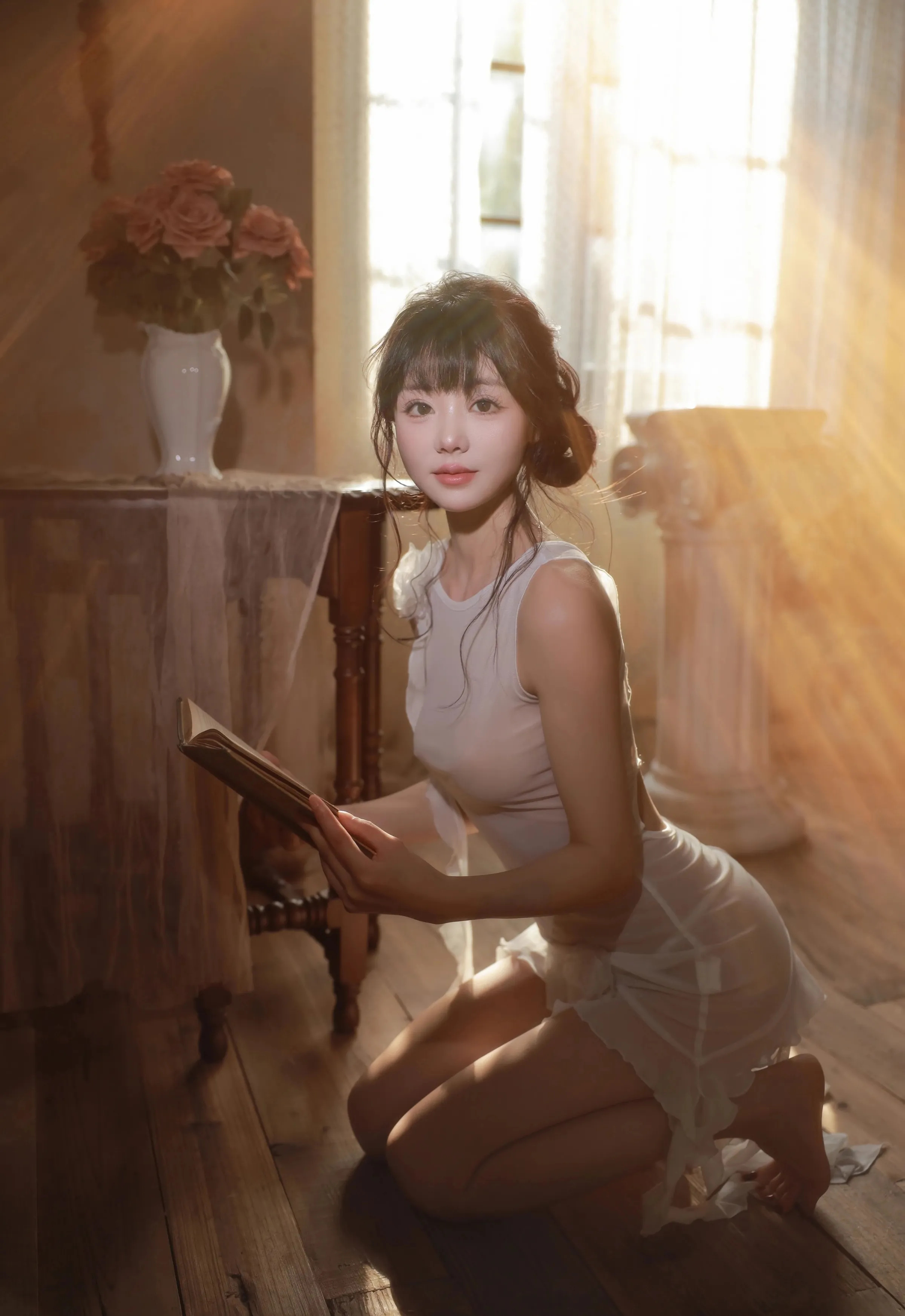 [XiuRen秀人网] No.10799 佘贝拉Bella 性感白色内衣 杭州-大连旅拍写真 [73张]插图1