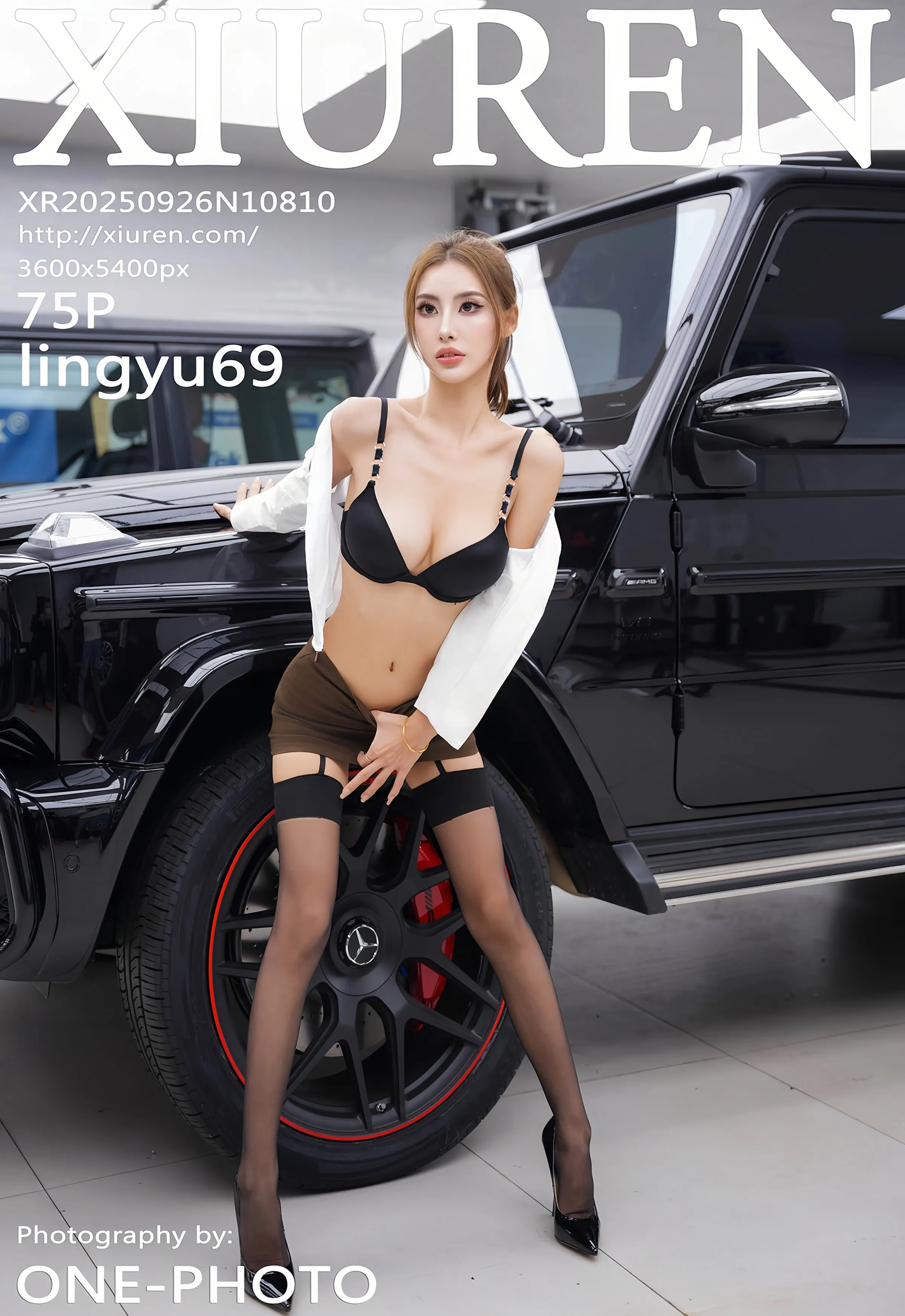 [XiuRen秀人网] No.10810 lingyu69 黑色内衣 性感写真 [75张]插图