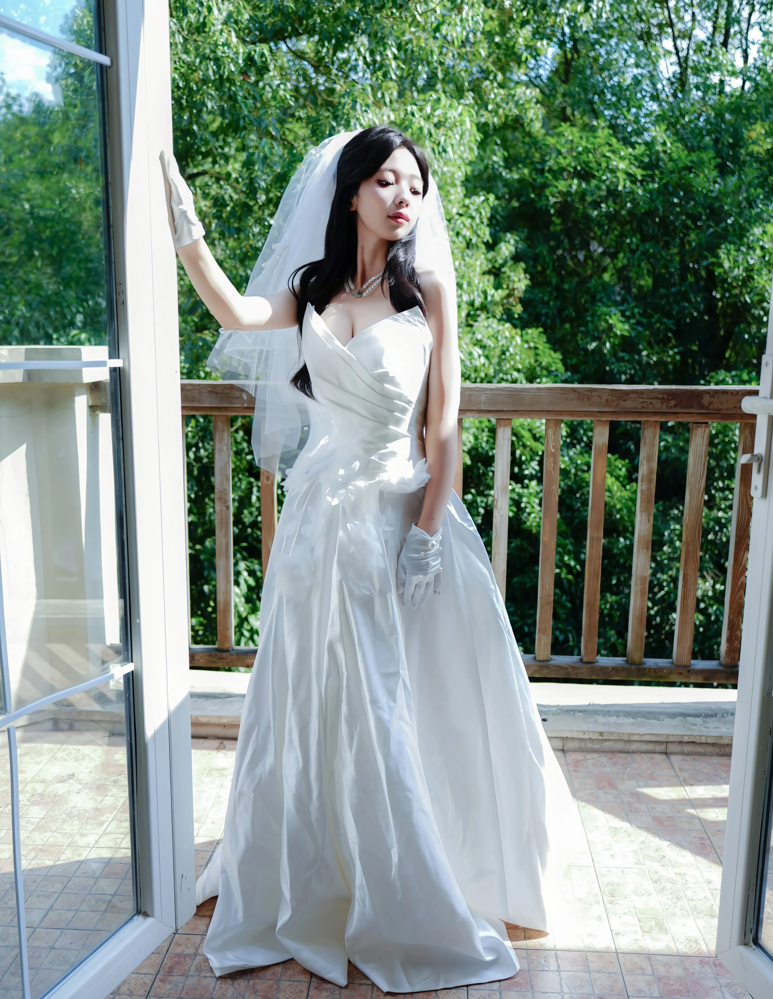 [XiuRen秀人网] No.10769 朱朱molly 新人首套写真 性感白色婚纱 [54张]插图1