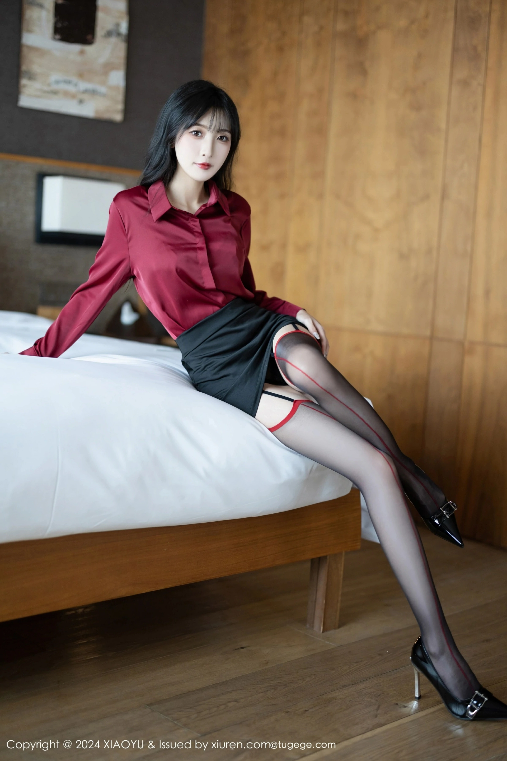 [XIAOYU语画界] VOL.1222 林星阑 性感黑色内衣 魅惑黑丝 哈尔滨旅拍写真 [88张]插图