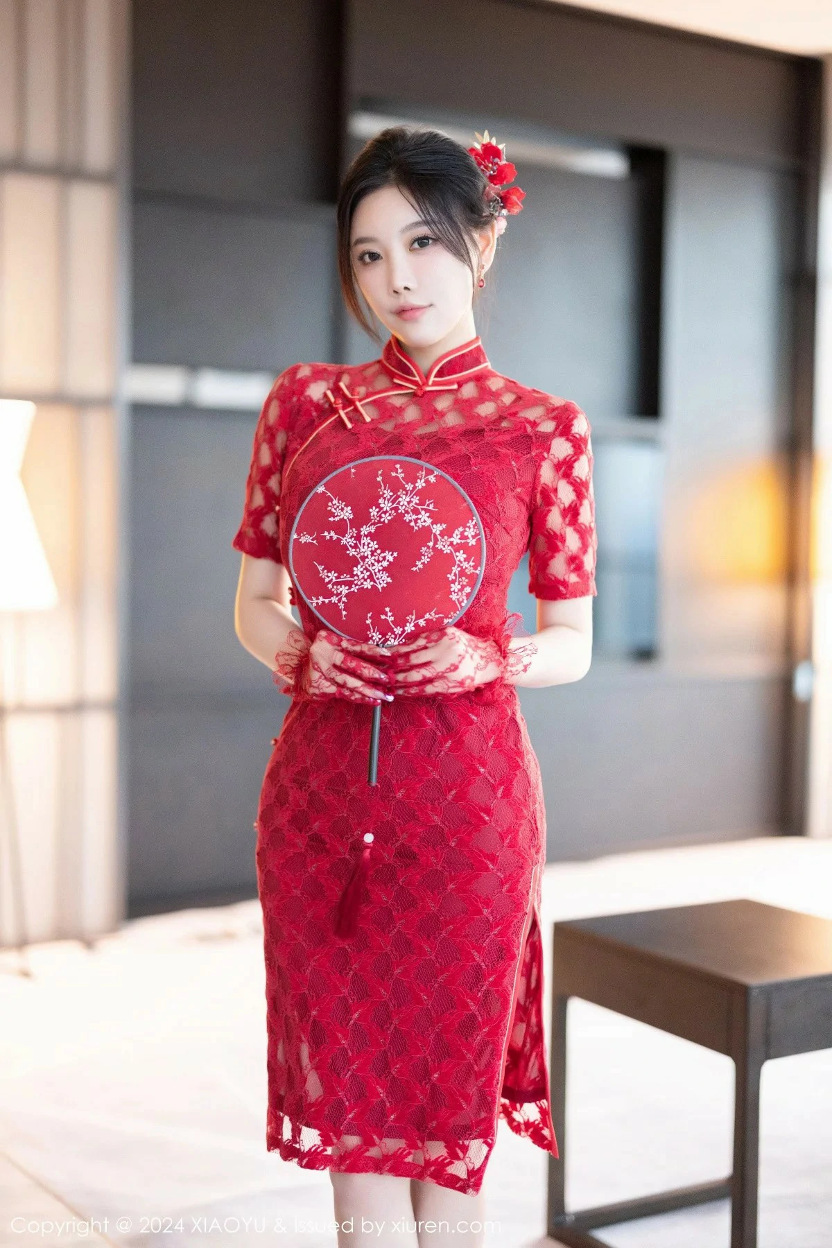 [XIAOYU语画界] VOL.1184 杨晨晨Yome 性感红色中式婚服 海南旅拍写真 [82张]插图