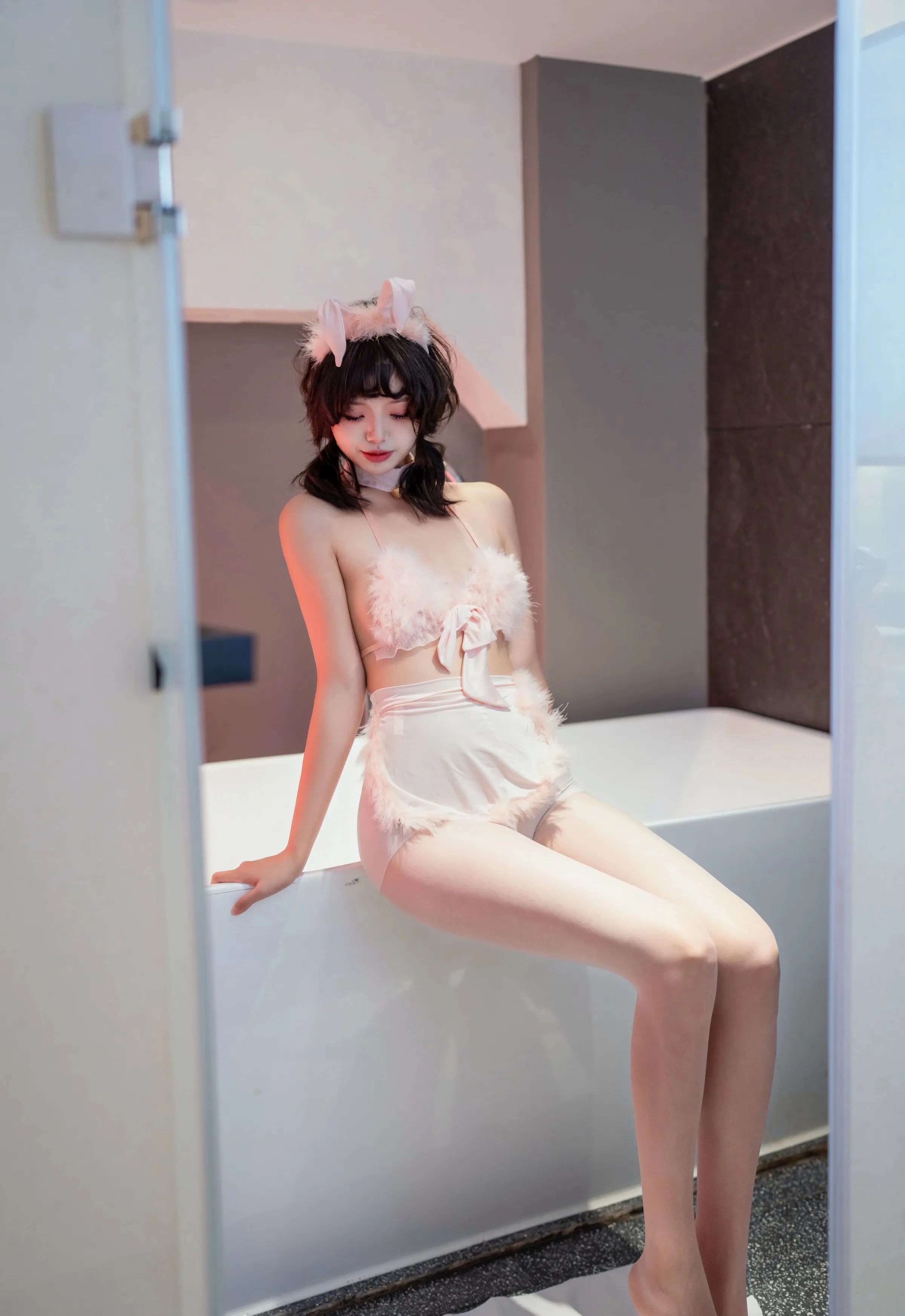 [XINGYAN星颜社] VOL.397 白虎巧巧 新人首套写真 性感粉色内衣 [68张]插图1