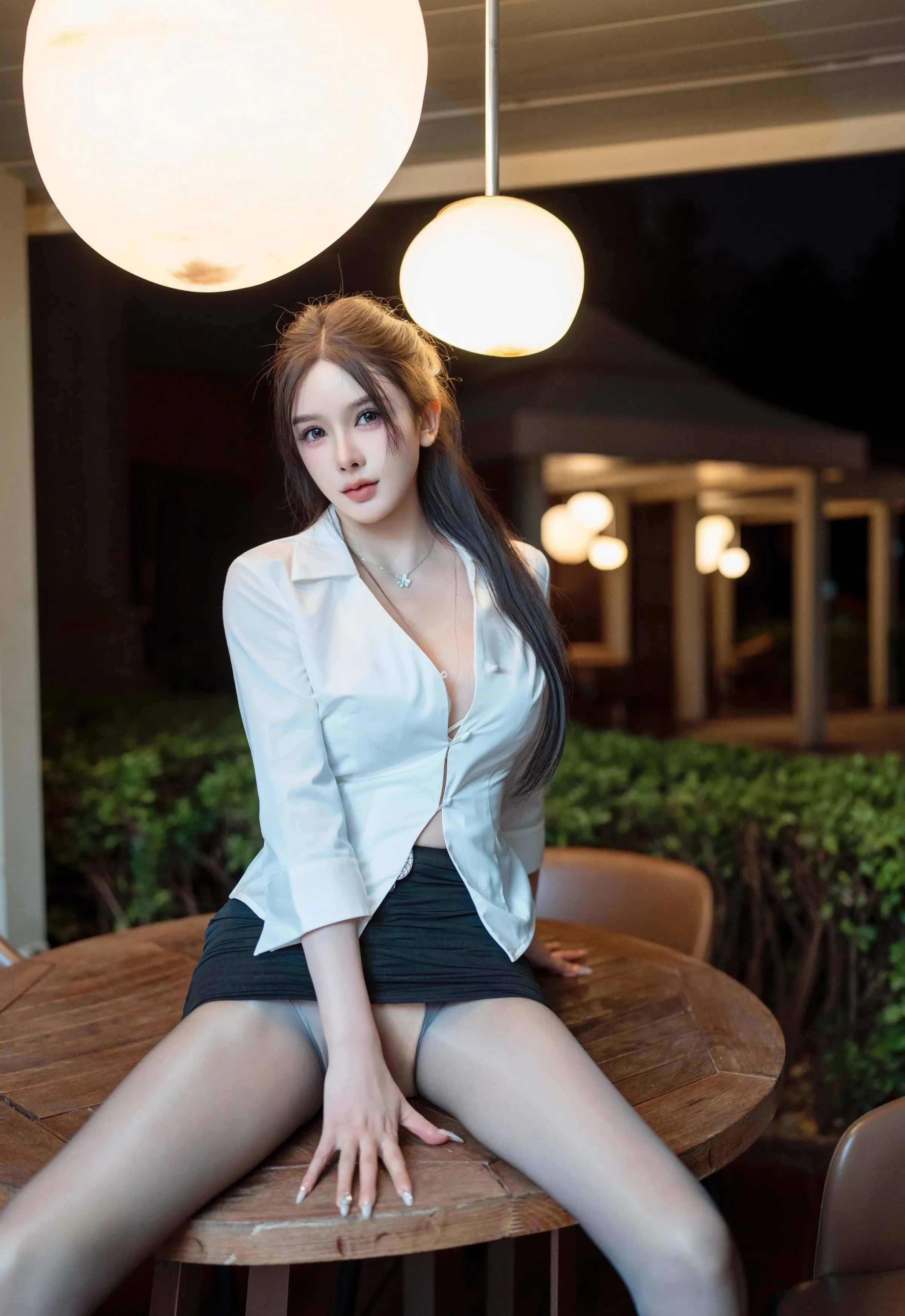 [XINGYAN星颜社] VOL.406 李丽莎 白色衬衫 魅惑黑丝 性感写真 [66张]插图1