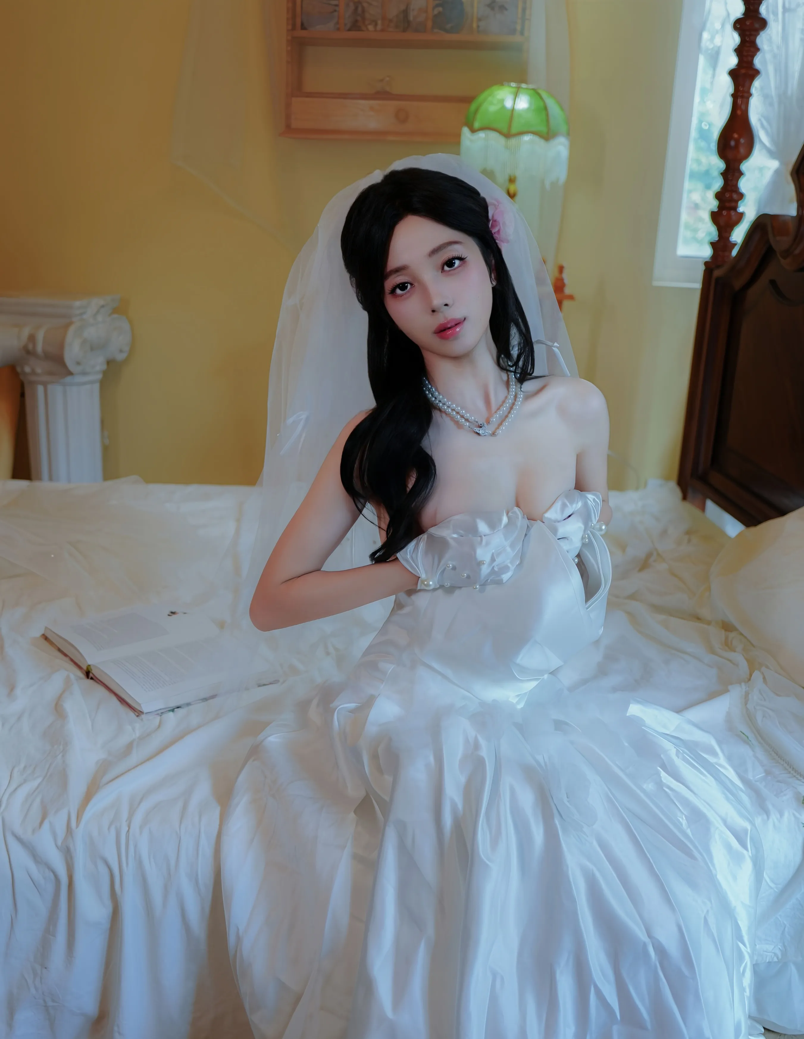 [XiuRen秀人网] No.10769 朱朱molly 新人首套写真 性感白色婚纱 [54张]插图