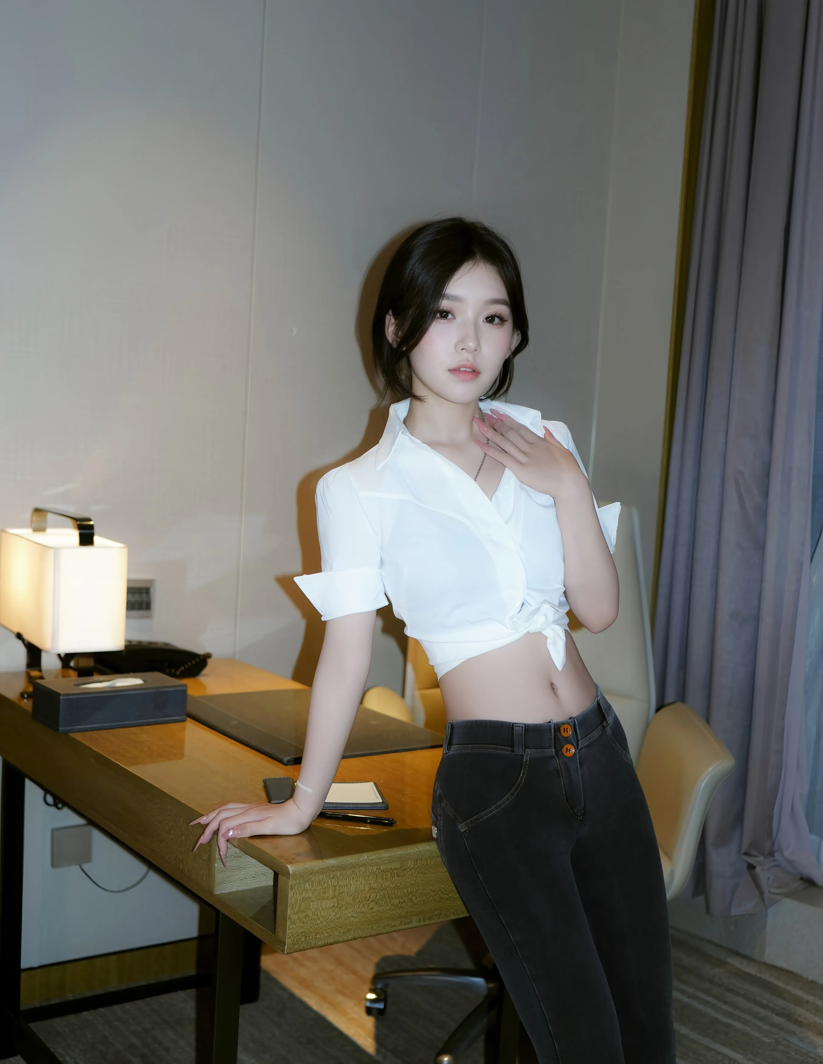 [XiuRen秀人网] No.10785 汁汁 蓝灰色内衣 性感写真 [76张]