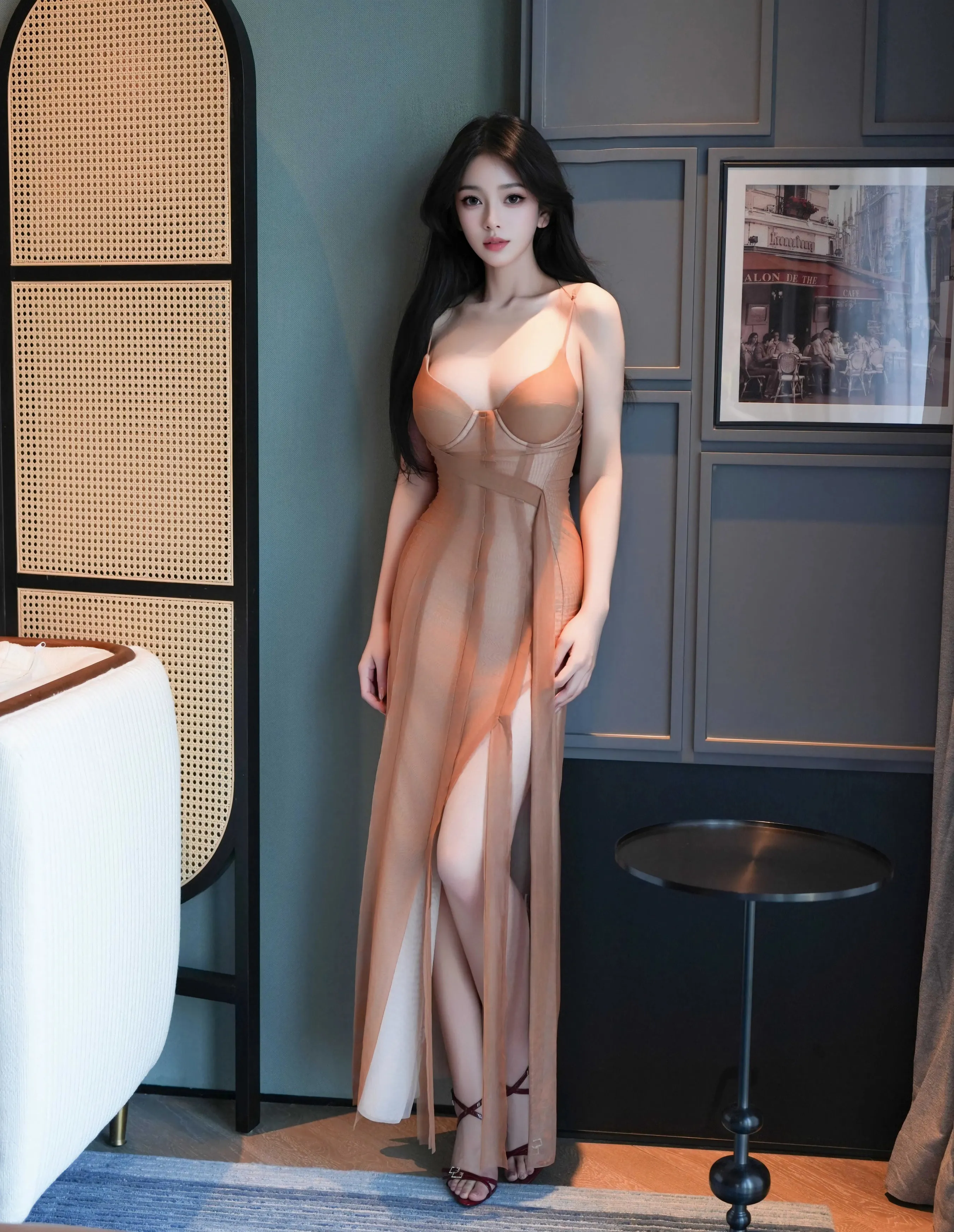 [XiuRen秀人网] No.10800 林嘉旎 浅色连衣裙 性感写真 [70张]