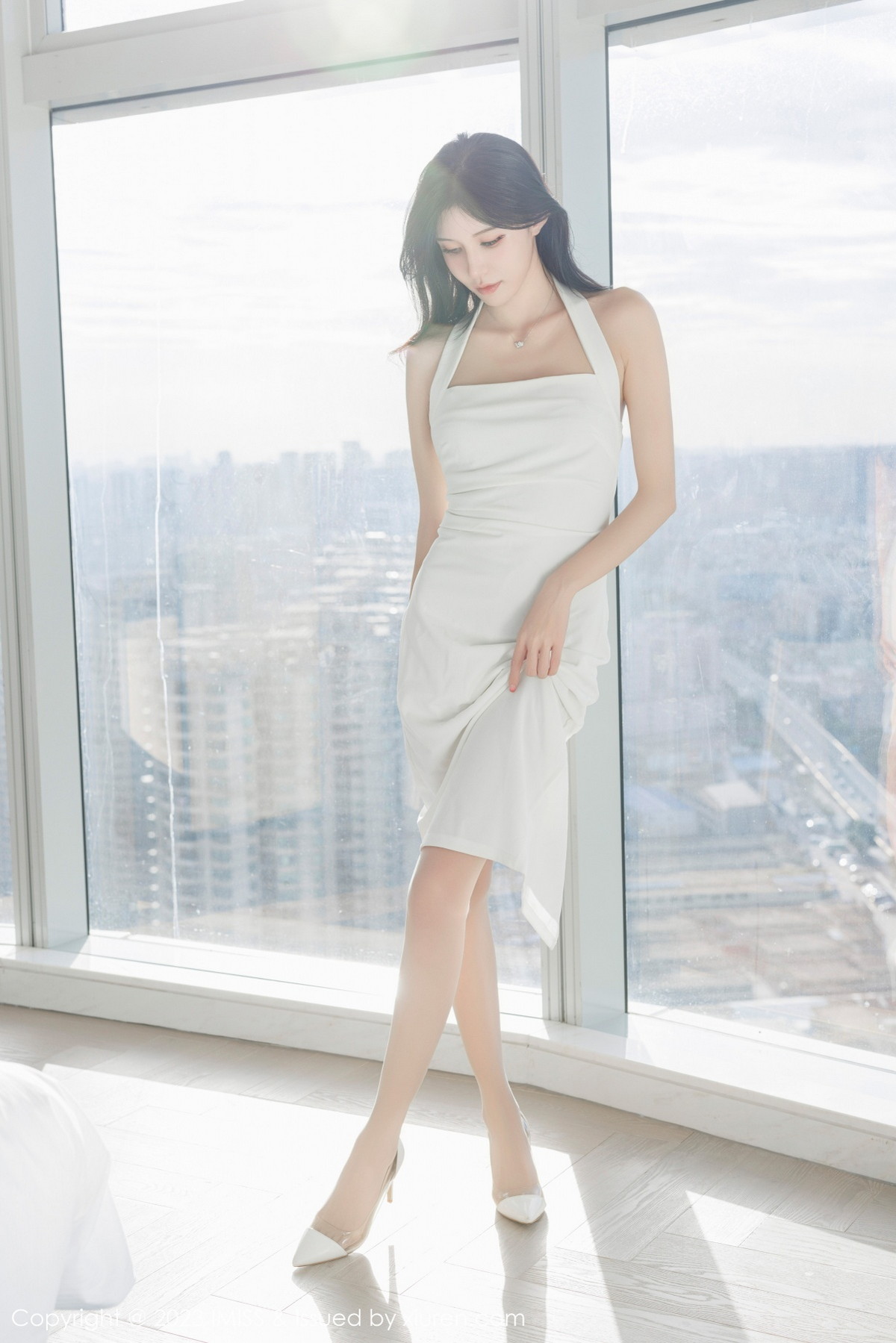 [IMISS爱蜜社] VOL.750 泥鳅鳅 果绿色内衣 性感写真 [62张]插图1