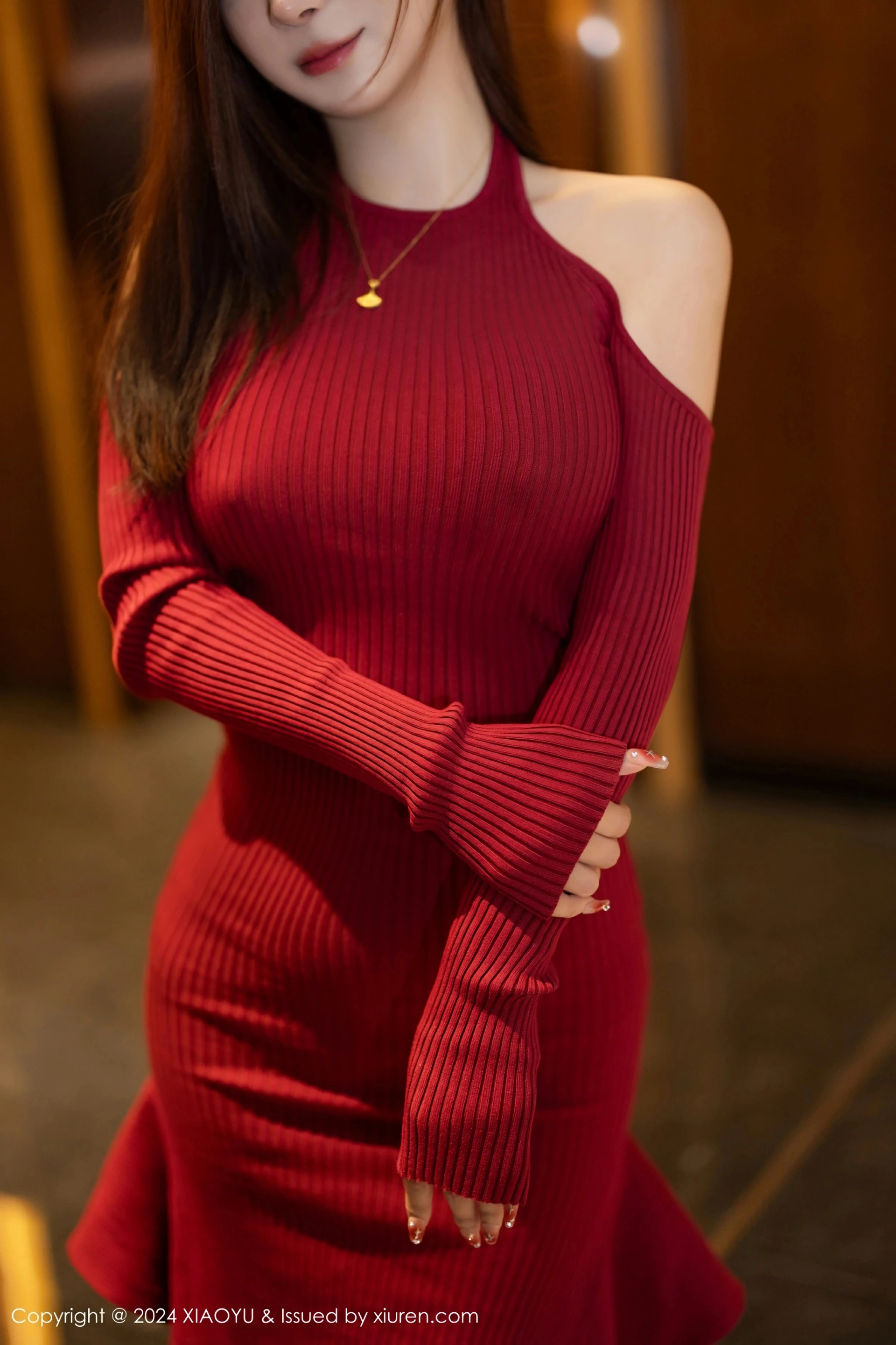 [XIAOYU语画界] VOL.1198 小蛮妖Yummy 性感红色蕾丝内衣 海南旅拍写真 [82张]插图