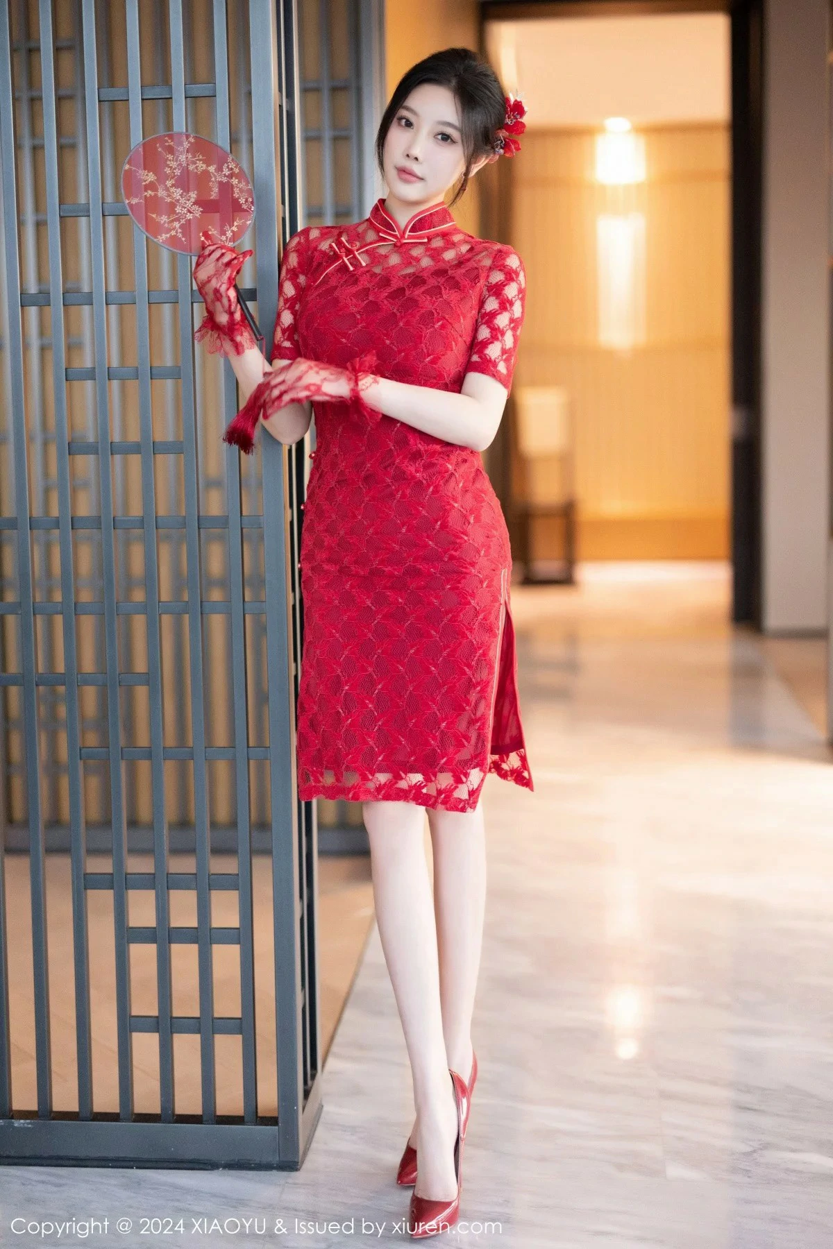 [XIAOYU语画界] VOL.1184 杨晨晨Yome 性感红色中式婚服 海南旅拍写真 [82张]插图1