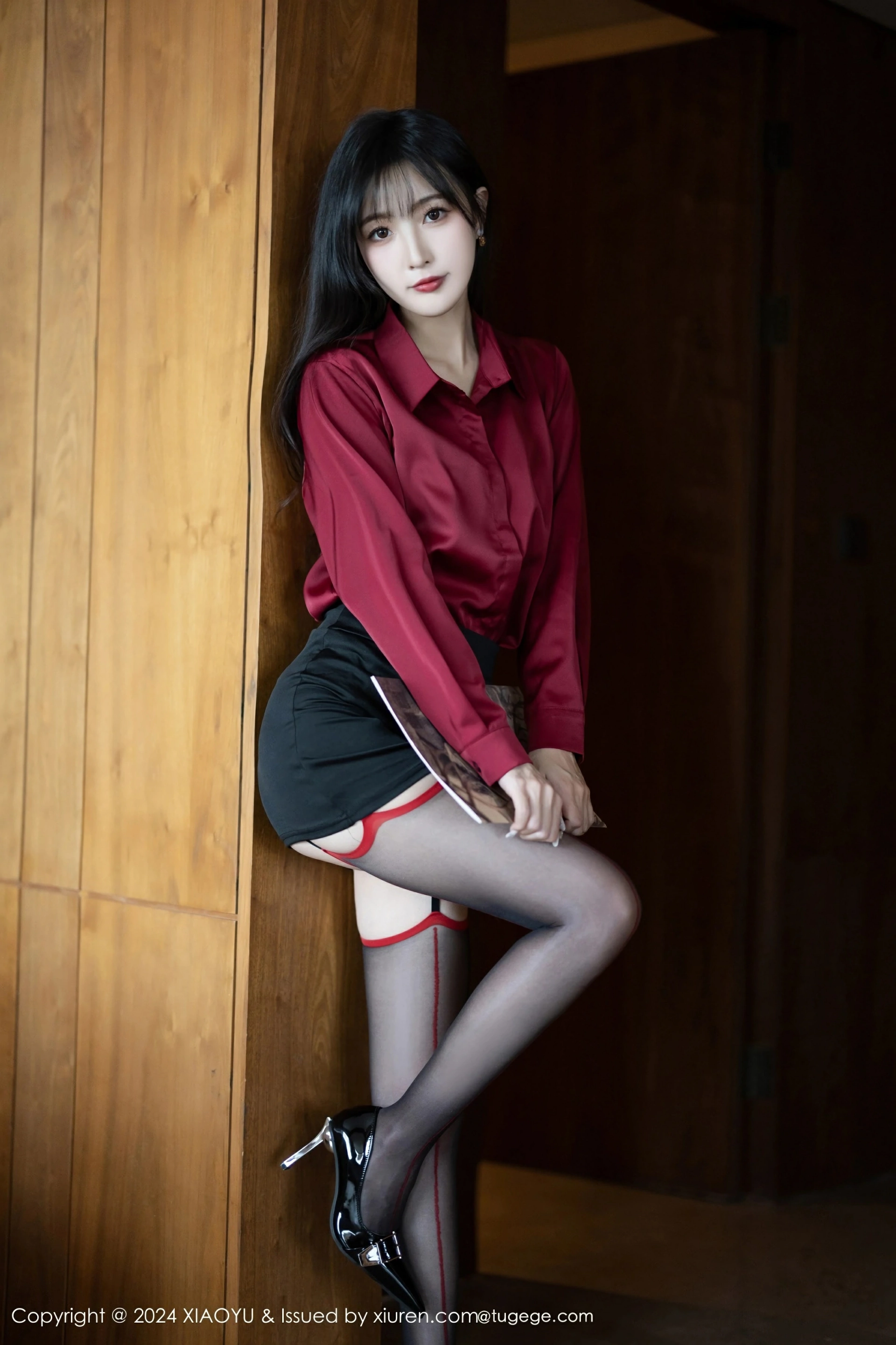 [XIAOYU语画界] VOL.1222 林星阑 性感黑色内衣 魅惑黑丝 哈尔滨旅拍写真 [88张]插图