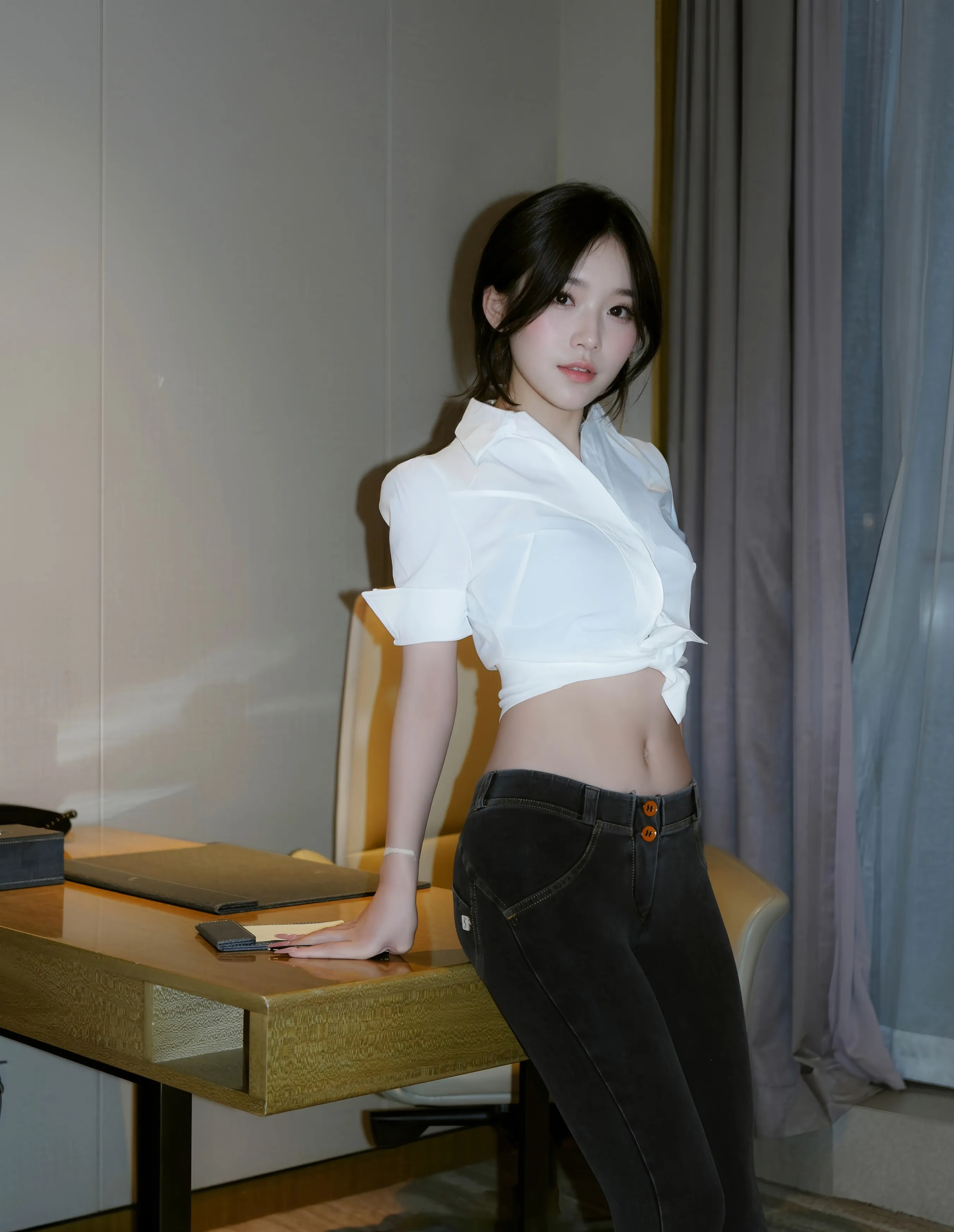 [XiuRen秀人网] No.10785 汁汁 蓝灰色内衣 性感写真 [76张]