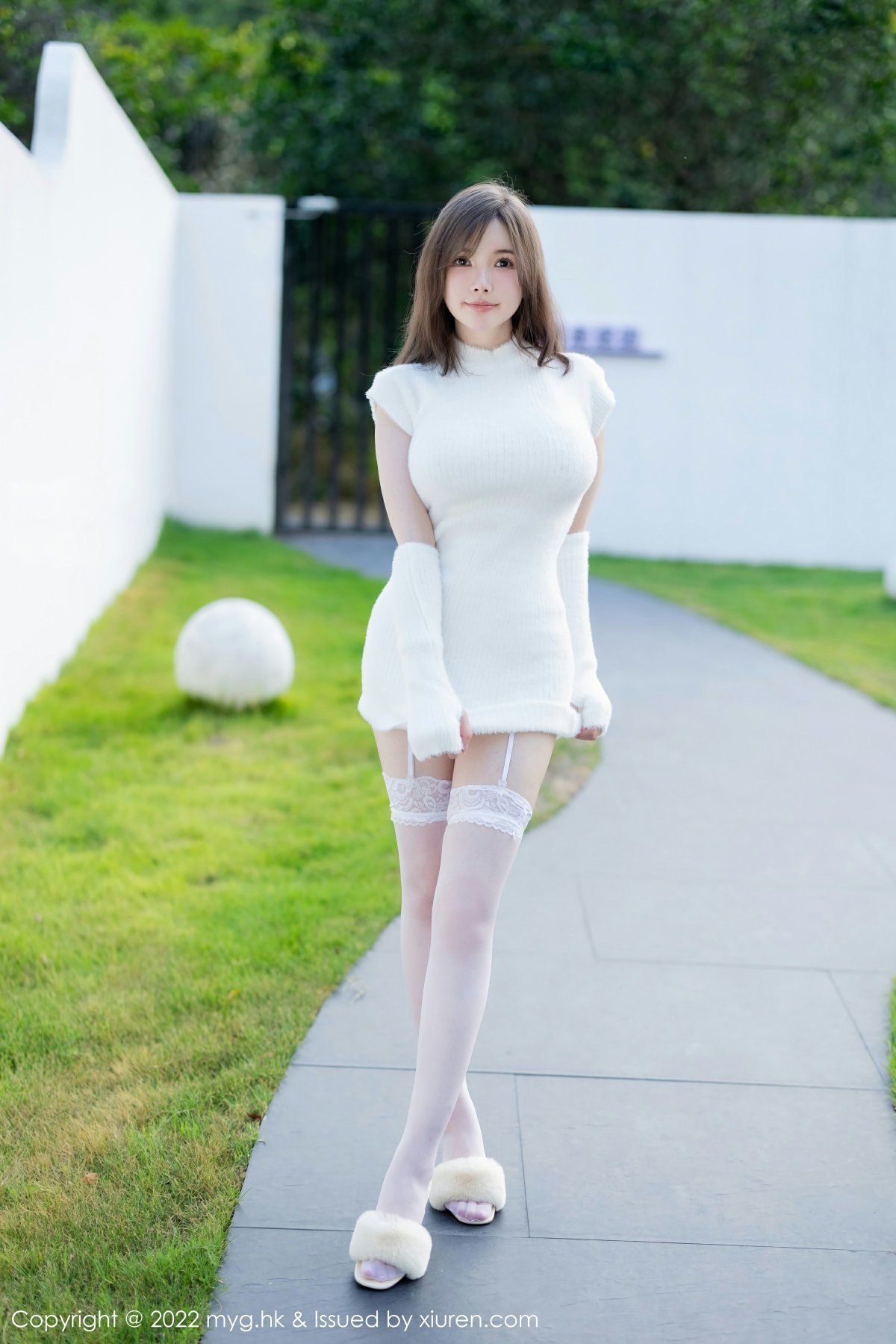 [MyGirl美媛馆] VOL.644 糯美子MINIbabe 性感白色蕾丝内衣 桂林心愿旅拍写真 [65张]插图1