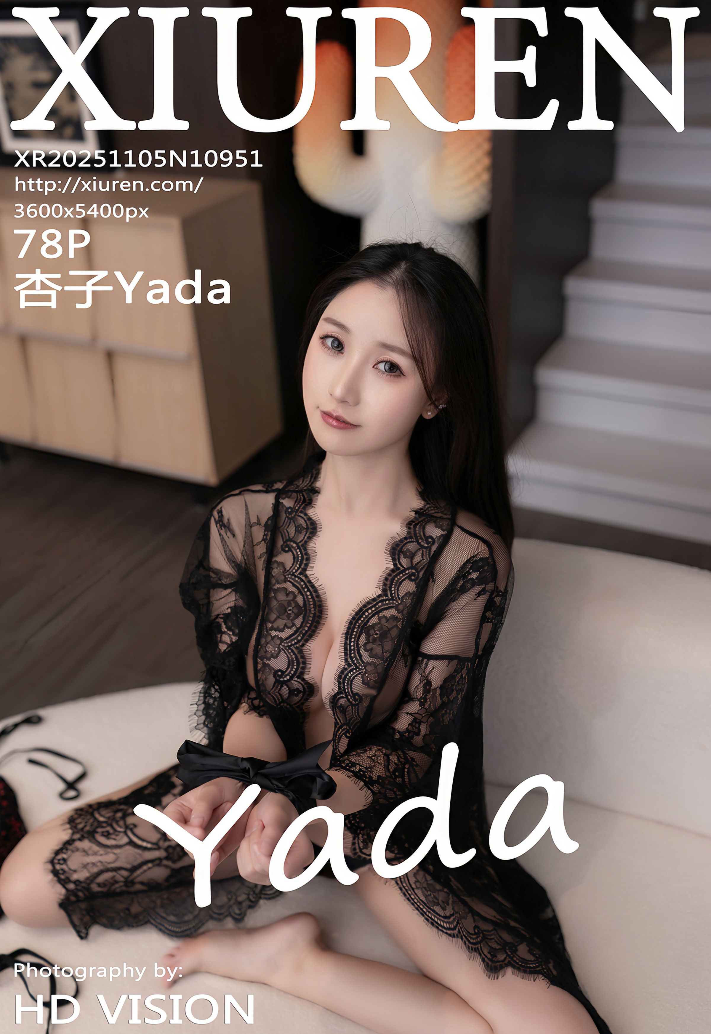 [XiuRen秀人网] No.10951 杏子Yada 黑色内衣 性感写真 [78张]插图