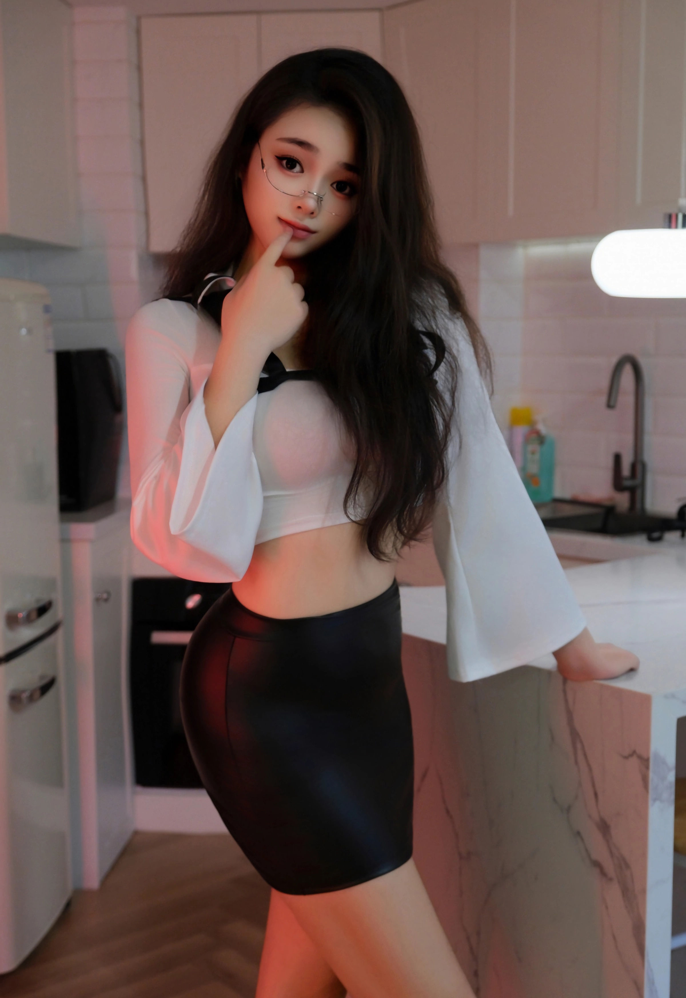 [XiuRen秀人网] No.10993 福福_Thrive 新人首套写真 性感黑色短裙 [80张]插图1