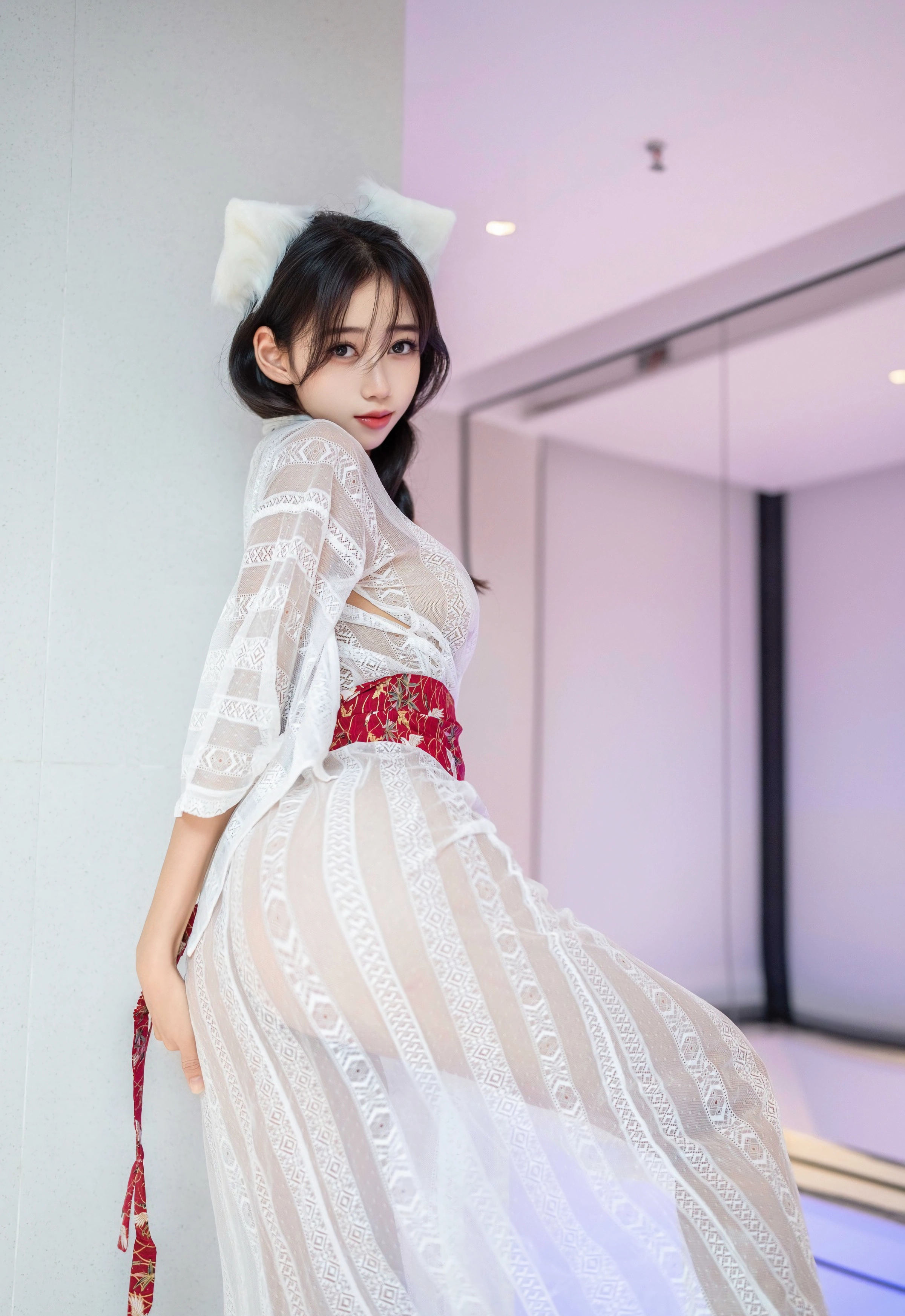 [XINGYAN星颜社] VOL.442 时安安 白色连衣裙 性感写真 [75张]插图1