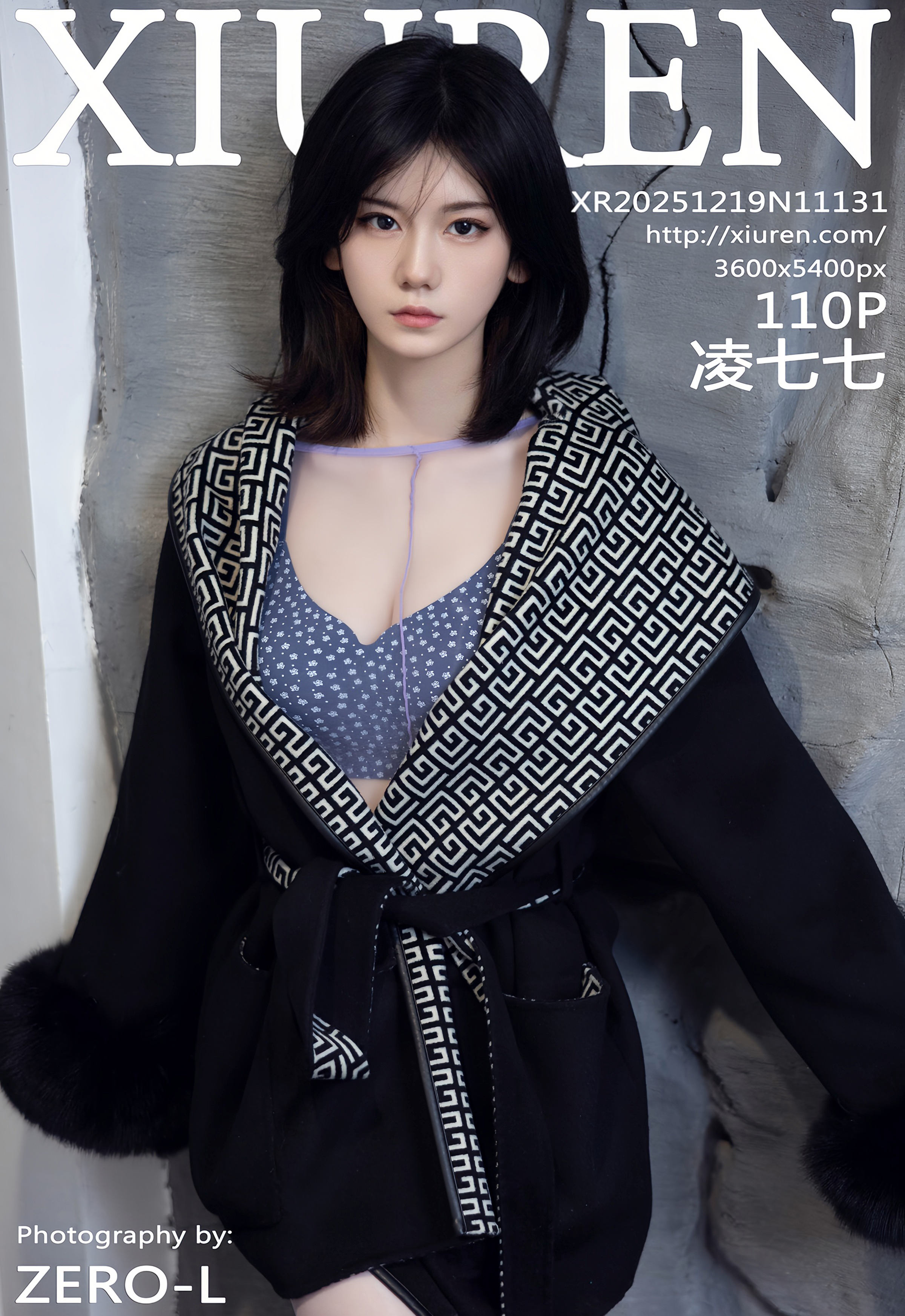 [XiuRen秀人网] No.11131 凌七七 紫色连体丝袜 性感写真 [110张]插图