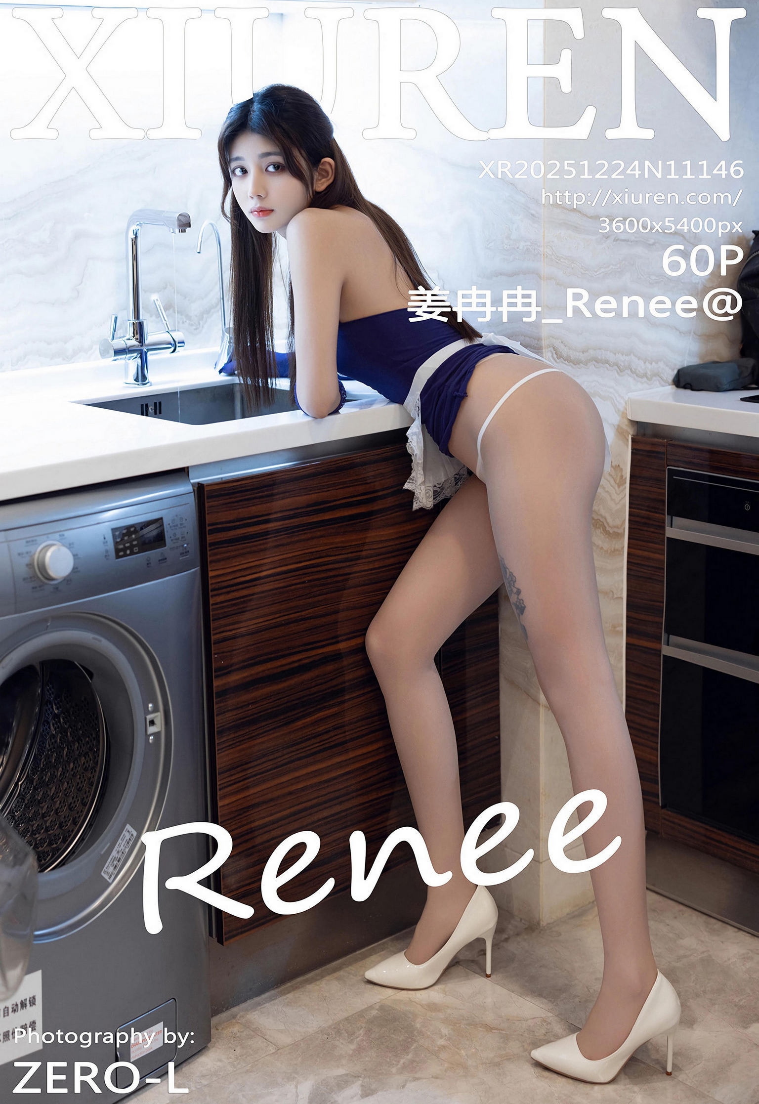 [XiuRen秀人网] No.11146 姜冉冉_Renee@ 蓝色服饰 肉色丝袜 性感写真 [60张]插图