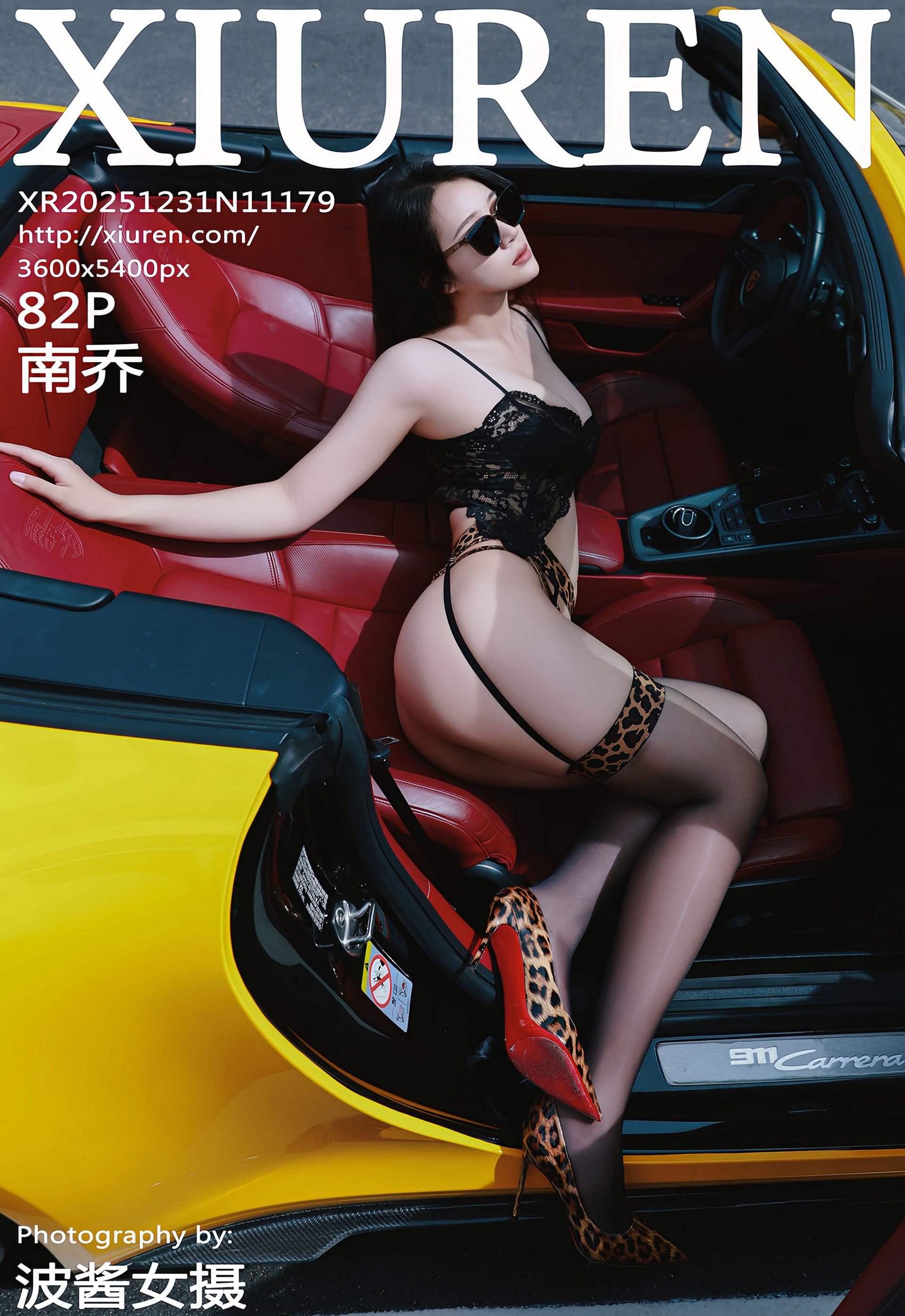 [XiuRen秀人网] No.11179 南乔 黑色内衣 魅惑黑丝 性感写真 [82张]插图